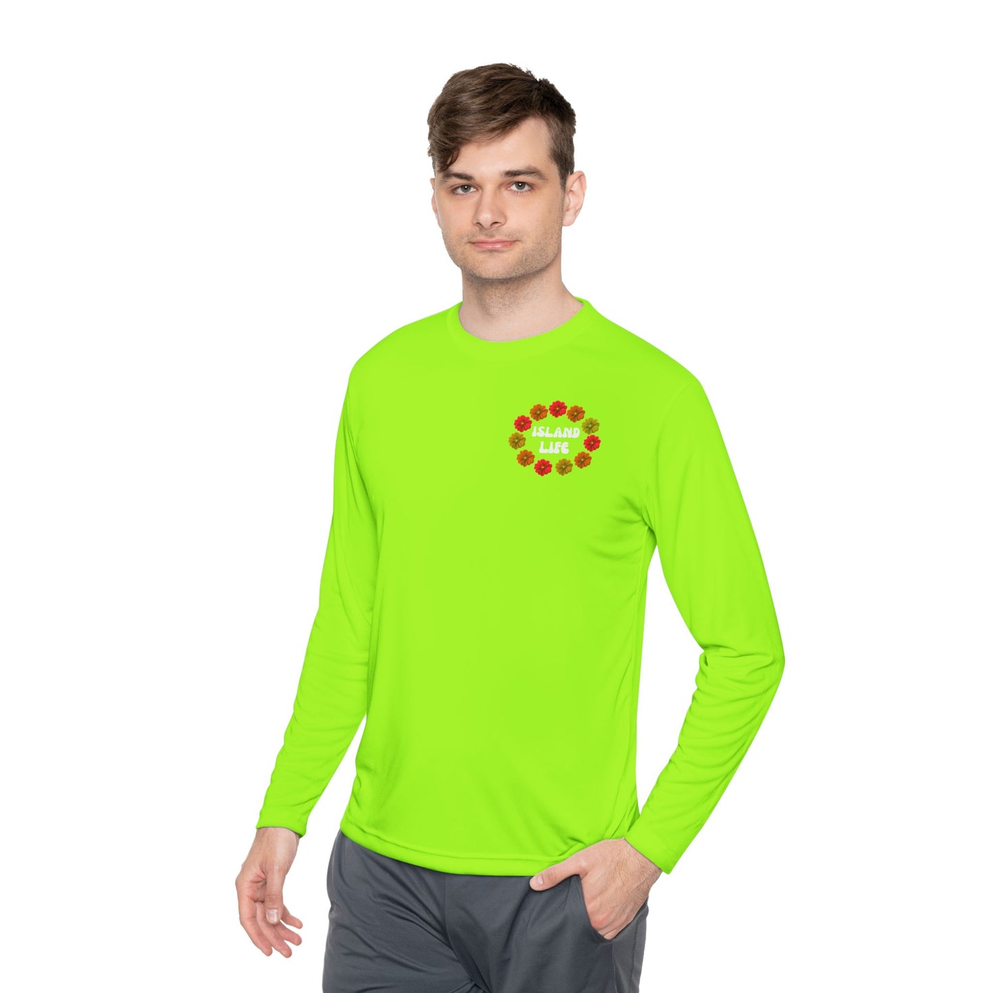 Island Life Long Sleeve Tee - Perfect for Tropical Vibes, Casual Wear, Vacation, Beach Parties, Summer Celebrations