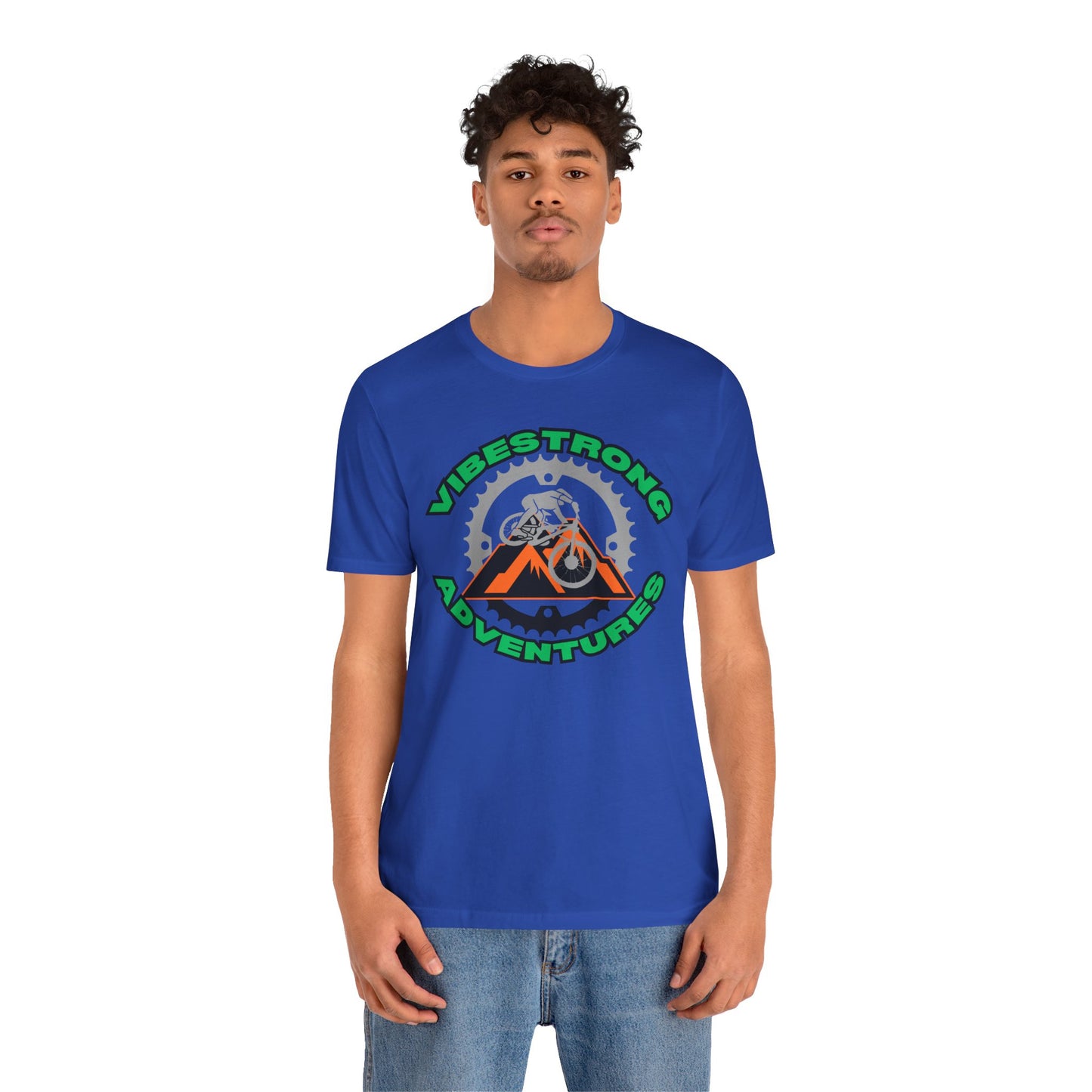 Outdoor Adventure Tee, Vibestrong Shirt, Gift for Adventurers, Biking Tee, Casual Wear, Summer Shirt