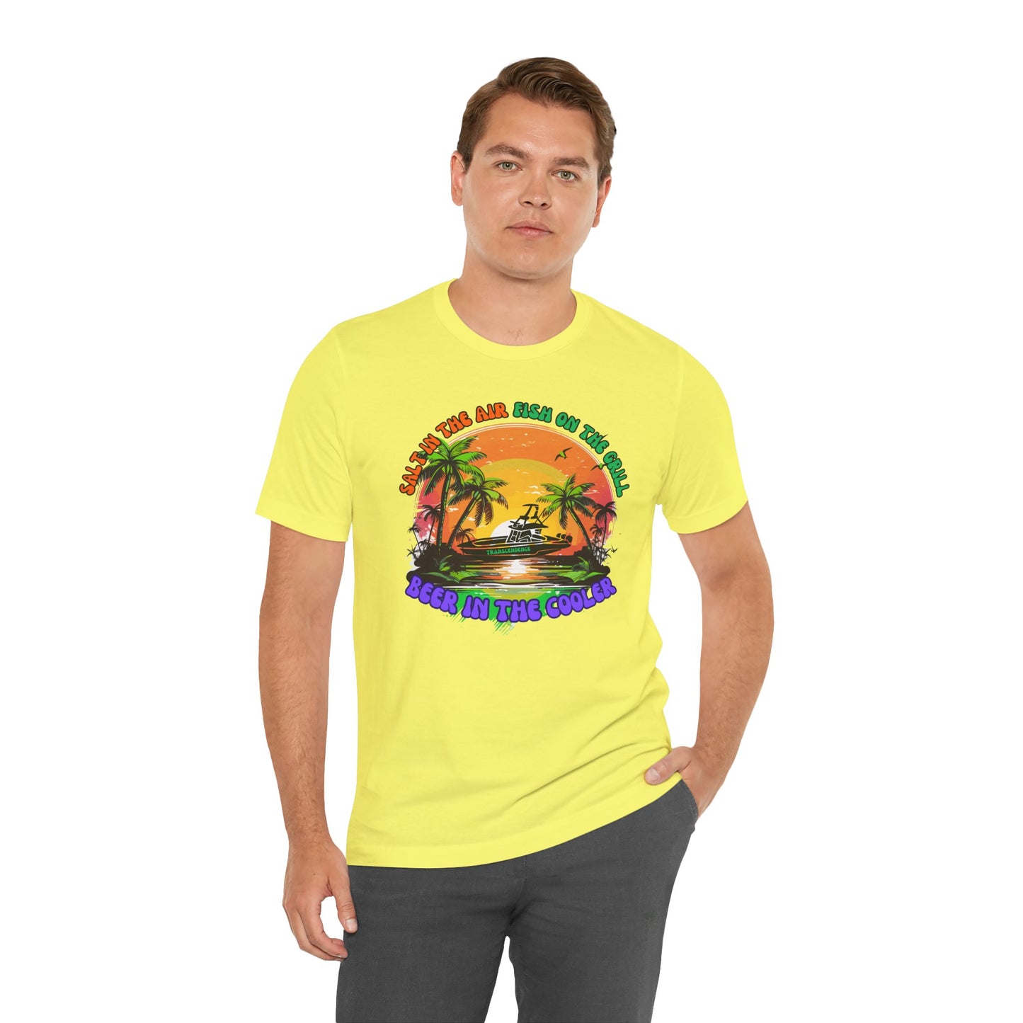 T-Shirt - Chill Vibes Retro Unisex Tee, Perfect for Beach Lovers, Great for Vacation, Summer Parties, Barbecues, Casual Wear