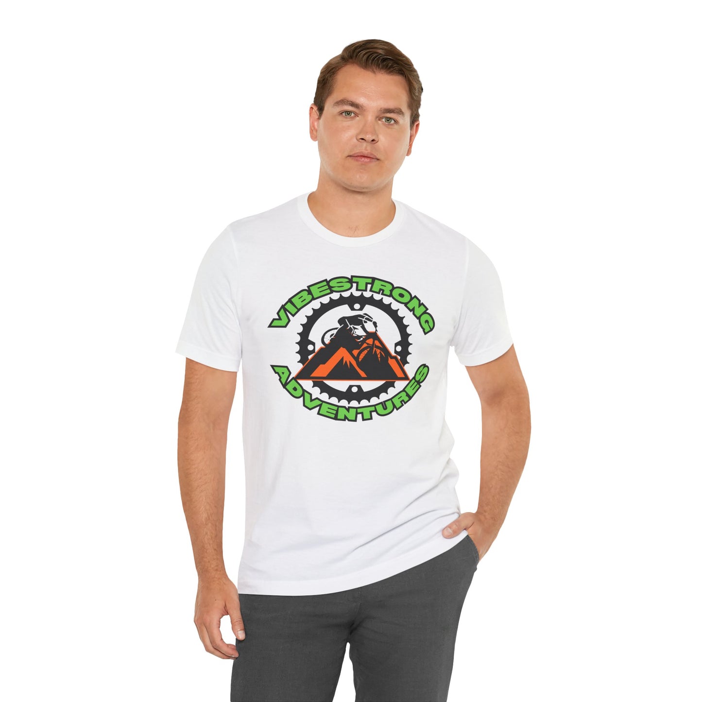 VibeStrong Adventures Tee - Unisex Outdoor Shirt, Gift for Adventurers, Travel Apparel, Nature Lover Clothing, Casual Wear
