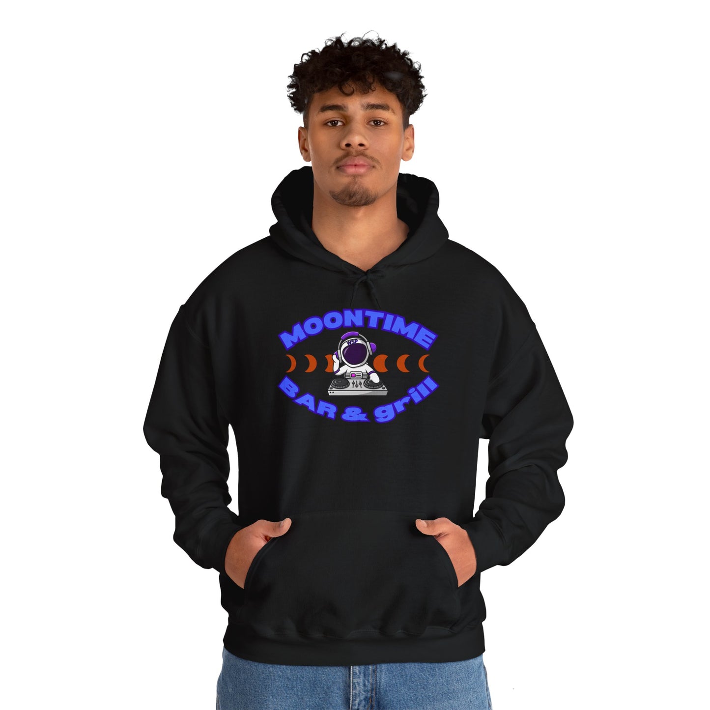 Astronaut Themed Unisex Hoodie - Moontime Bar & Grill