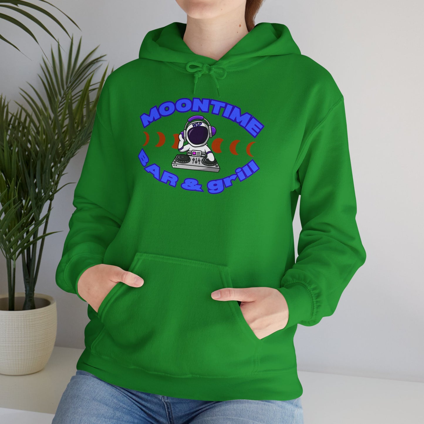 Astronaut Themed Unisex Hoodie - Moontime Bar & Grill