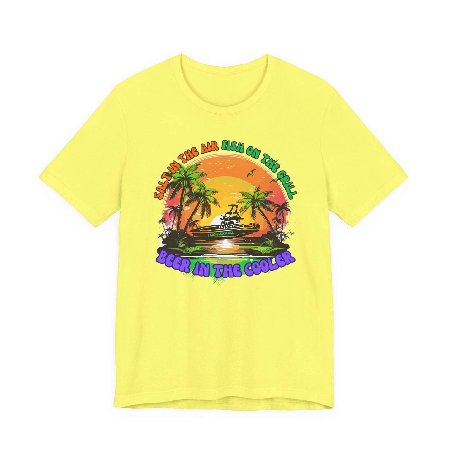 T-Shirt - Chill Vibes Retro Unisex Tee, Perfect for Beach Lovers, Great for Vacation, Summer Parties, Barbecues, Casual Wear