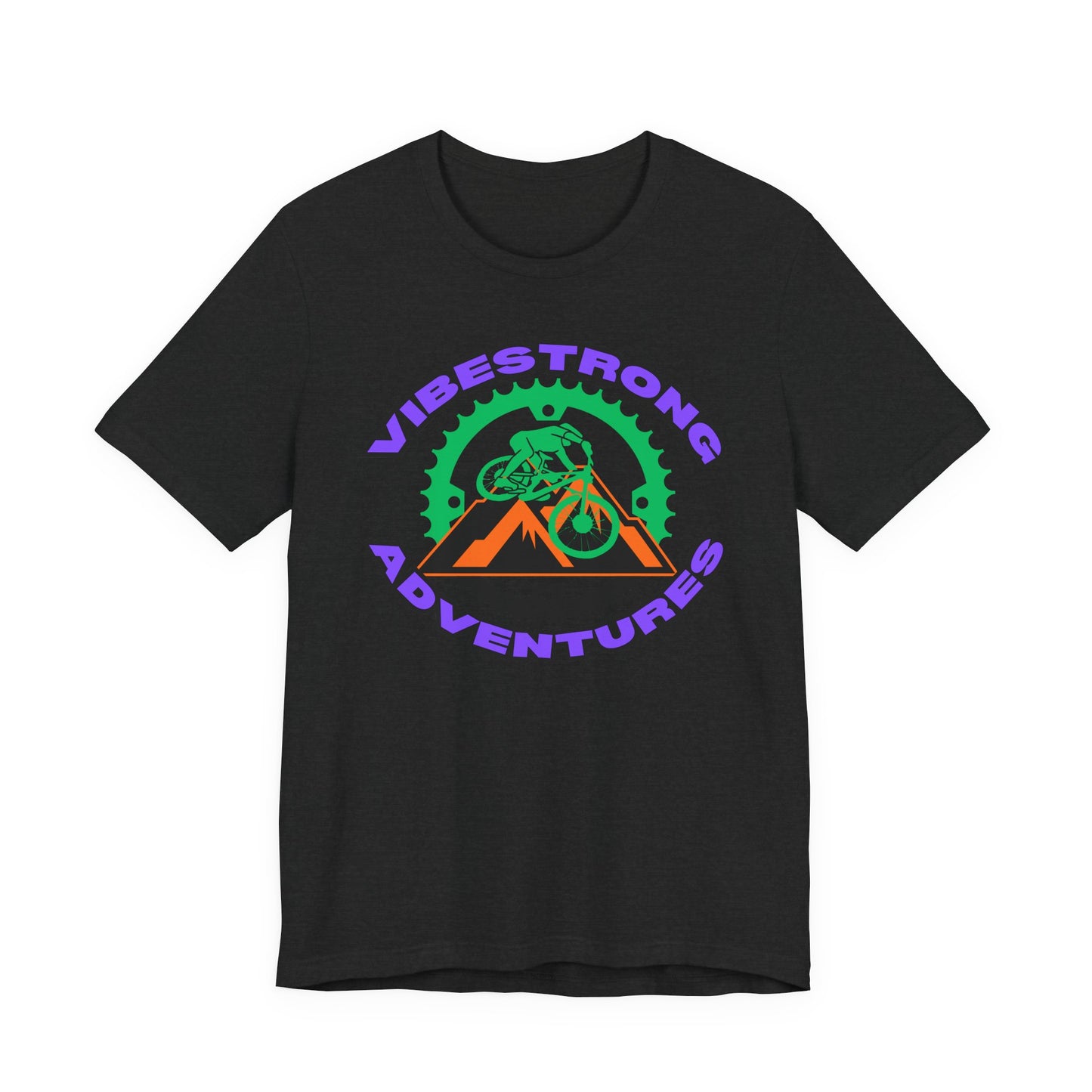 Vibestrong Adventure Tee | Unisex Short Sleeve T-Shirt for Outdoor Lovers, Travel, Nature Enthusiasts, Casual Wear, Gift idea