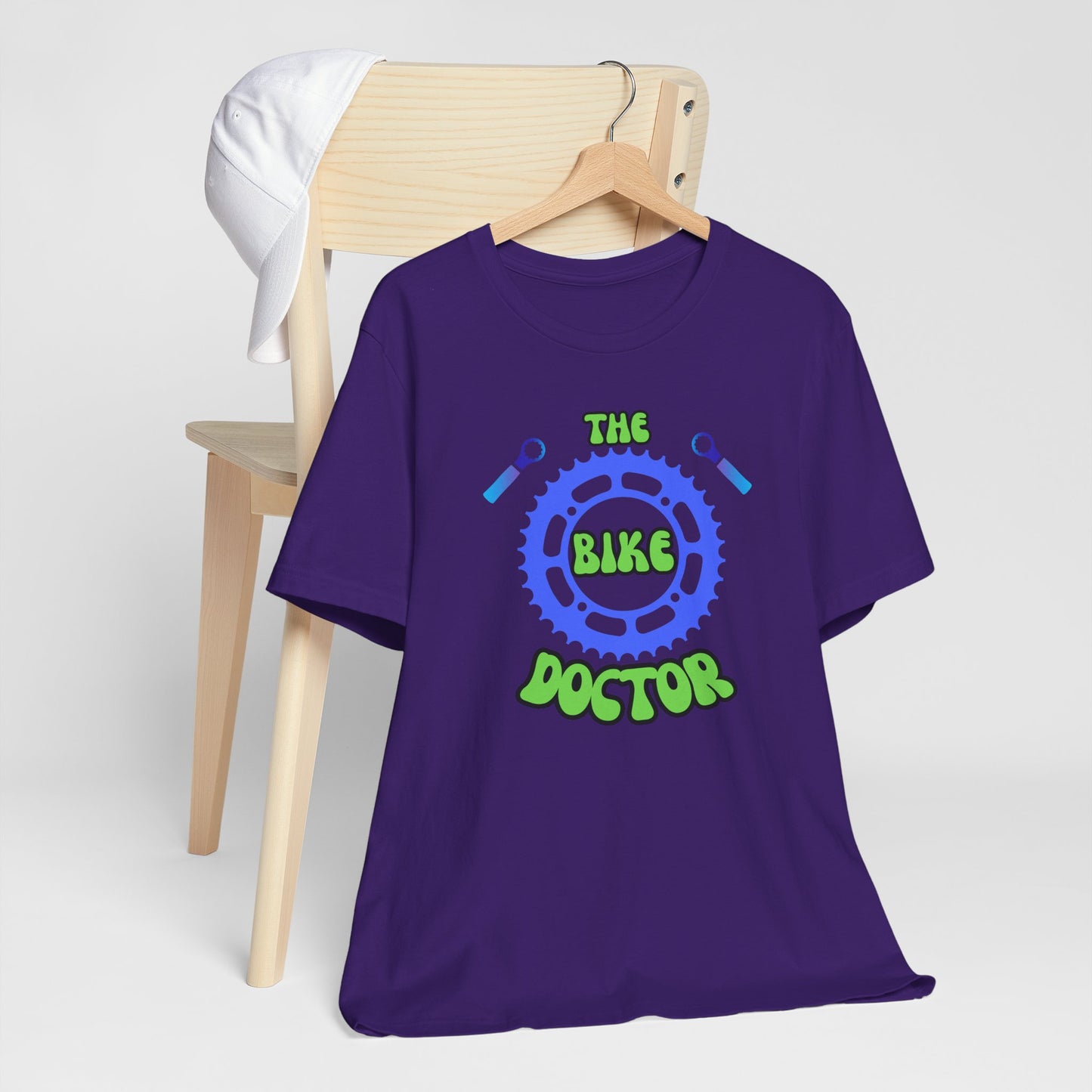 Bike Doctor T‑Shirt — Bicycle Mechanic Repair Crew Tee