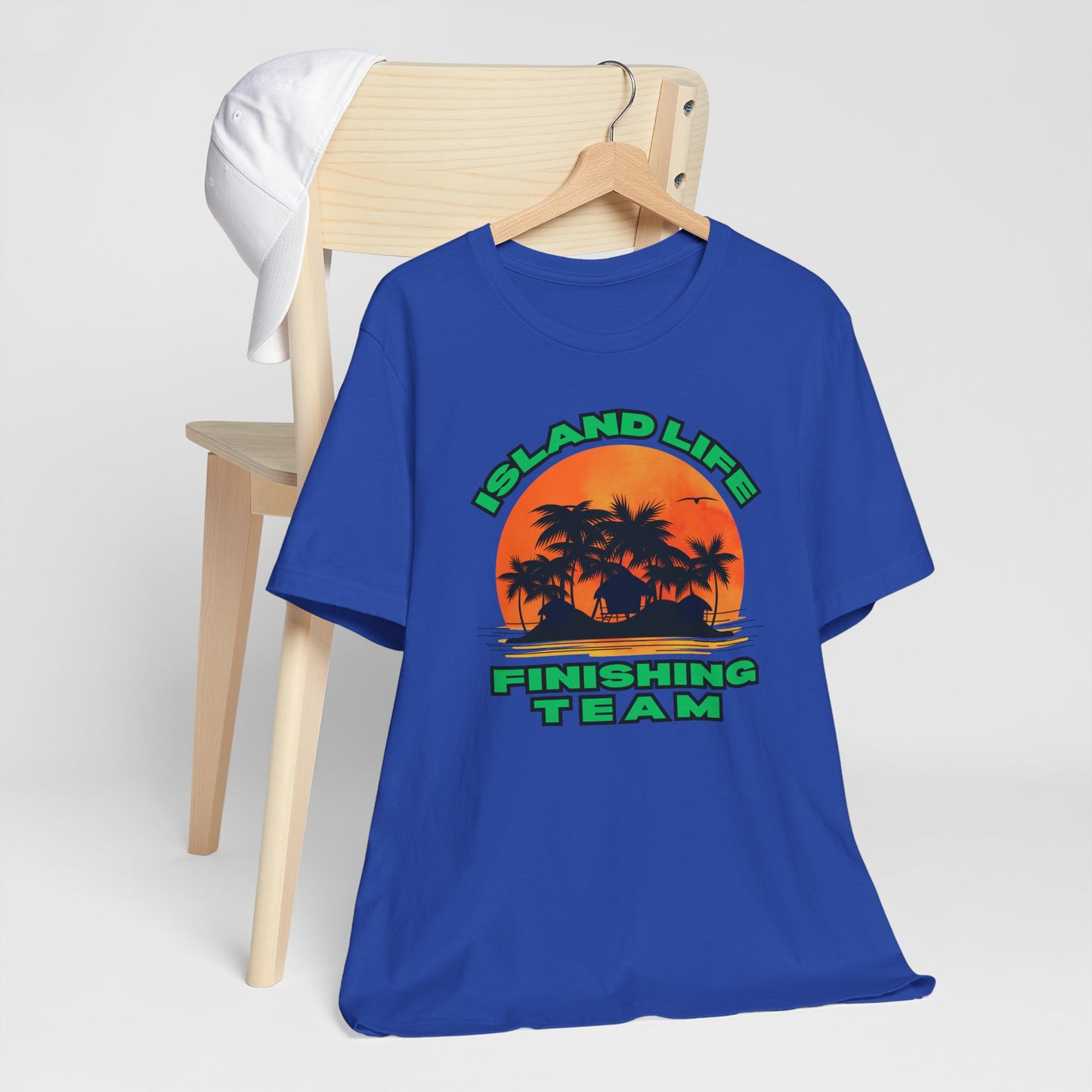 Island Life Finishing Team Tee, Summer Vibes T-Shirt, Beachwear, Vacation Clothing, Gift for Ocean Lovers