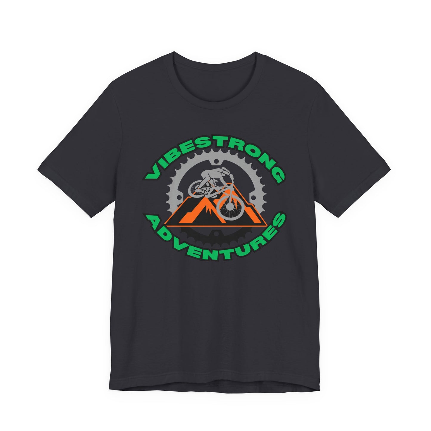 Outdoor Adventure Tee, Vibestrong Shirt, Gift for Adventurers, Biking Tee, Casual Wear, Summer Shirt