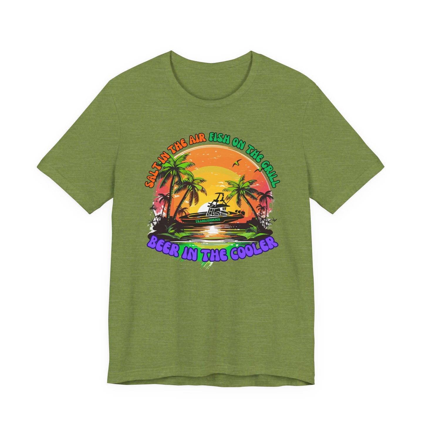 T-Shirt - Chill Vibes Retro Unisex Tee, Perfect for Beach Lovers, Great for Vacation, Summer Parties, Barbecues, Casual Wear