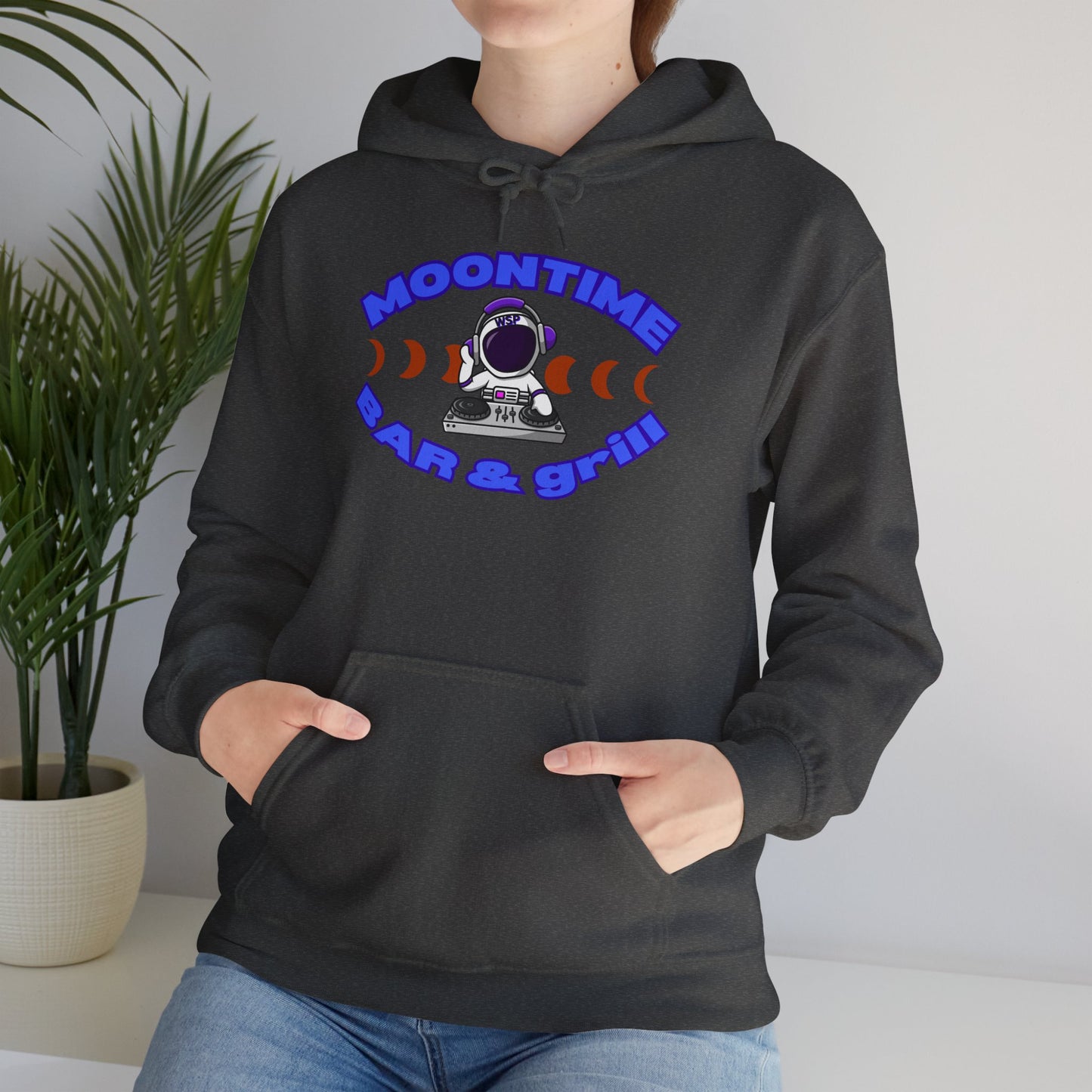 Astronaut Themed Unisex Hoodie - Moontime Bar & Grill