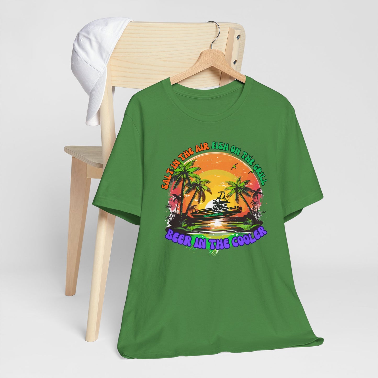 T-Shirt - Chill Vibes Retro Unisex Tee, Perfect for Beach Lovers, Great for Vacation, Summer Parties, Barbecues, Casual Wear