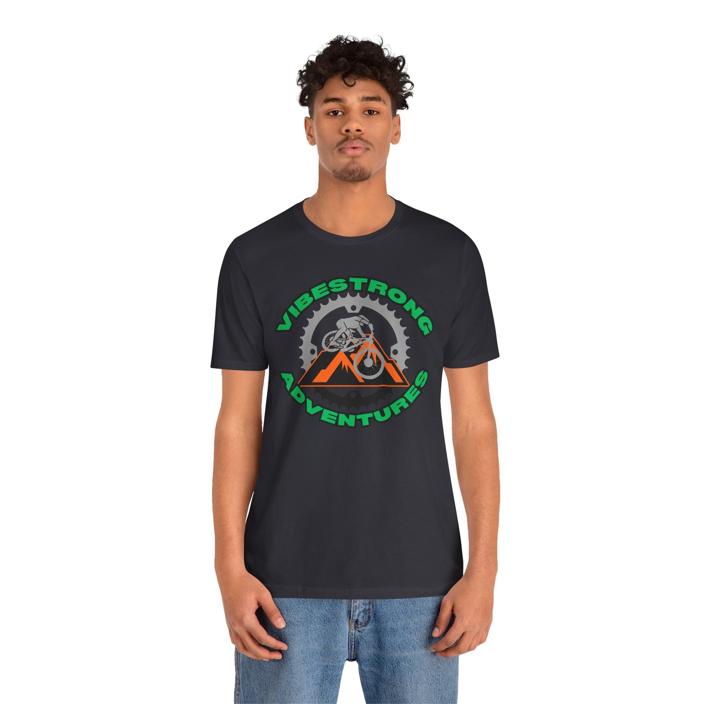 Outdoor Adventure Tee, Vibestrong Shirt, Gift for Adventurers, Biking Tee, Casual Wear, Summer Shirt