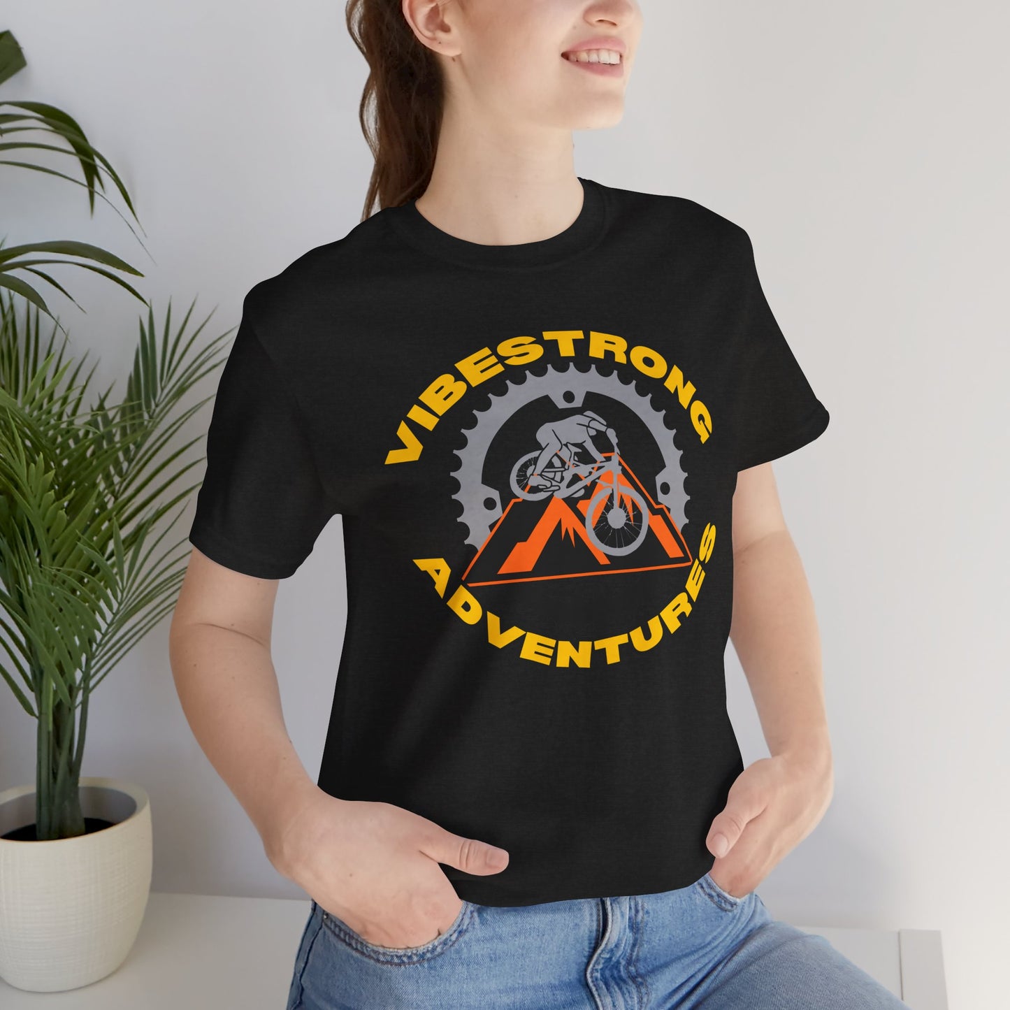 Vibestrong Adventures Tee - Unisex Jersey Short Sleeve T-Shirt, Perfect for Outdoor Enthusiasts, Adventure Lovers, Gifts for Him/Her, [...]
