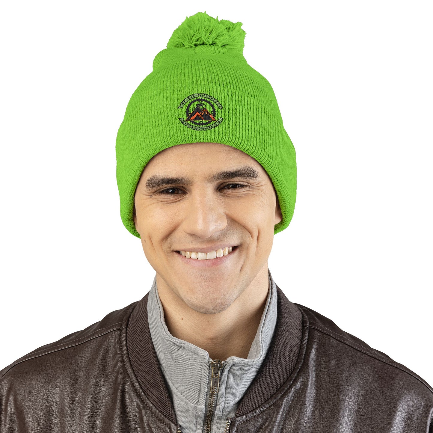 Cozy Pom-Pom Knit Cap for Outdoors, Trendy Beanie for Winter, Embroidered Cap for Camping, Stylish Gift for Him/Her, Knit Hat for Cold [...]