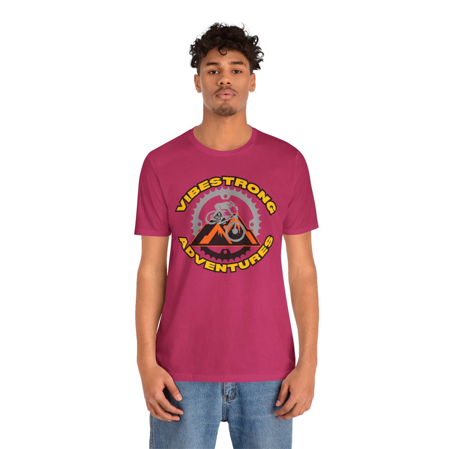 Vibestrong Adventures Tee - Unisex Jersey Short Sleeve T-Shirt, Perfect for Outdoor Enthusiasts, Adventure Lovers, Gifts for Him/Her, [...]