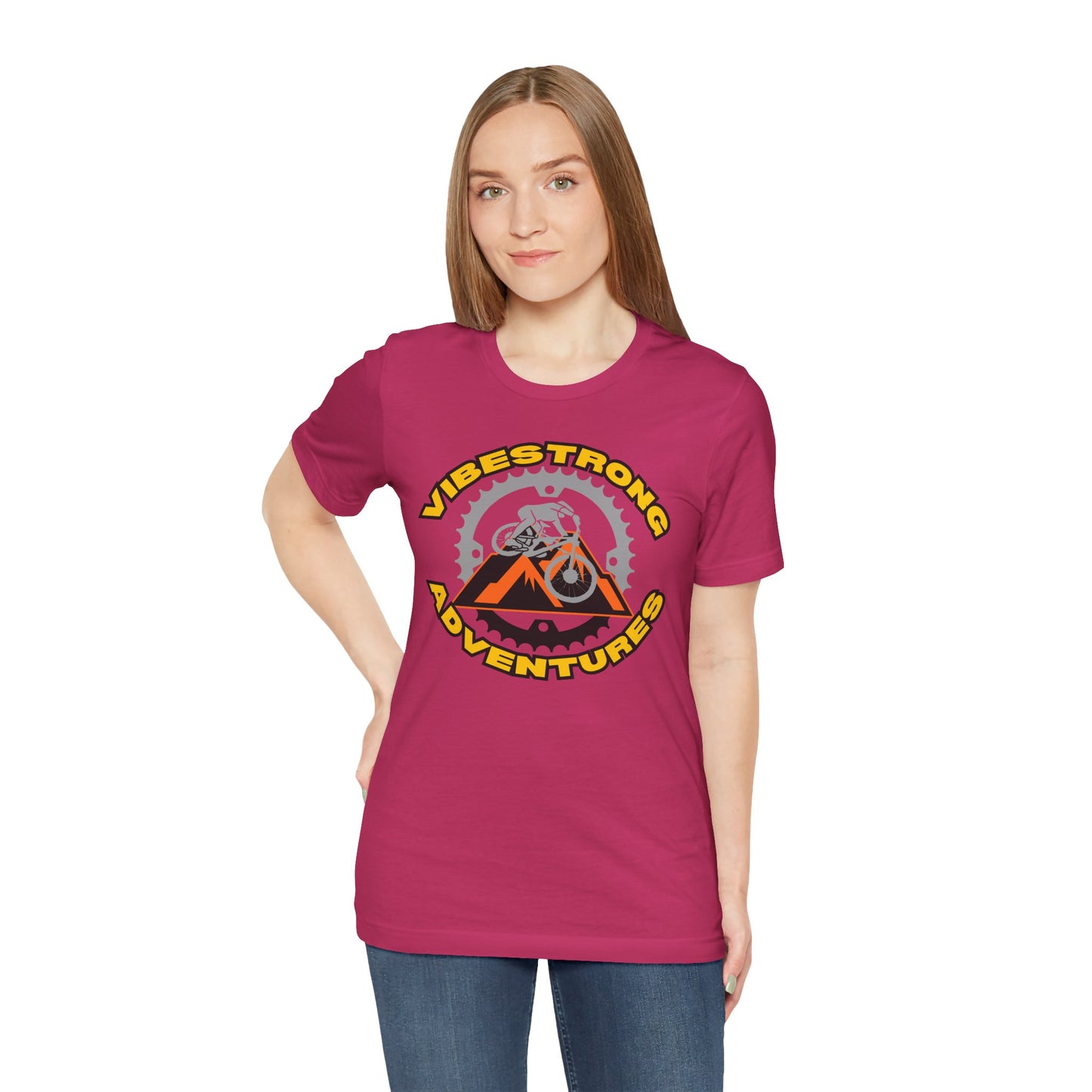 Vibestrong Adventures Tee - Unisex Jersey Short Sleeve T-Shirt, Perfect for Outdoor Enthusiasts, Adventure Lovers, Gifts for Him/Her, [...]
