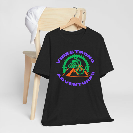 Vibestrong Adventure Tee | Unisex Short Sleeve T-Shirt for Outdoor Lovers, Travel, Nature Enthusiasts, Casual Wear, Gift idea