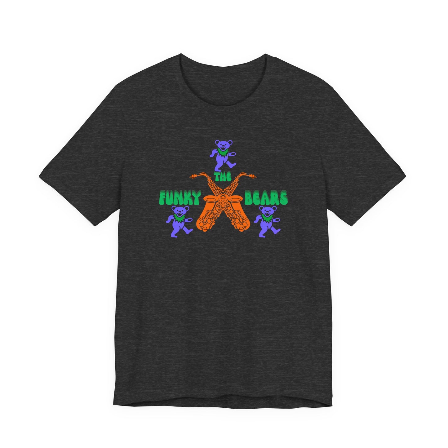 Colorful Funky Bears Unisex Jersey Tee - Cute Graphic Shirt, Casual Wear, Gift for Kids, Summer Fun, Festival Fashion