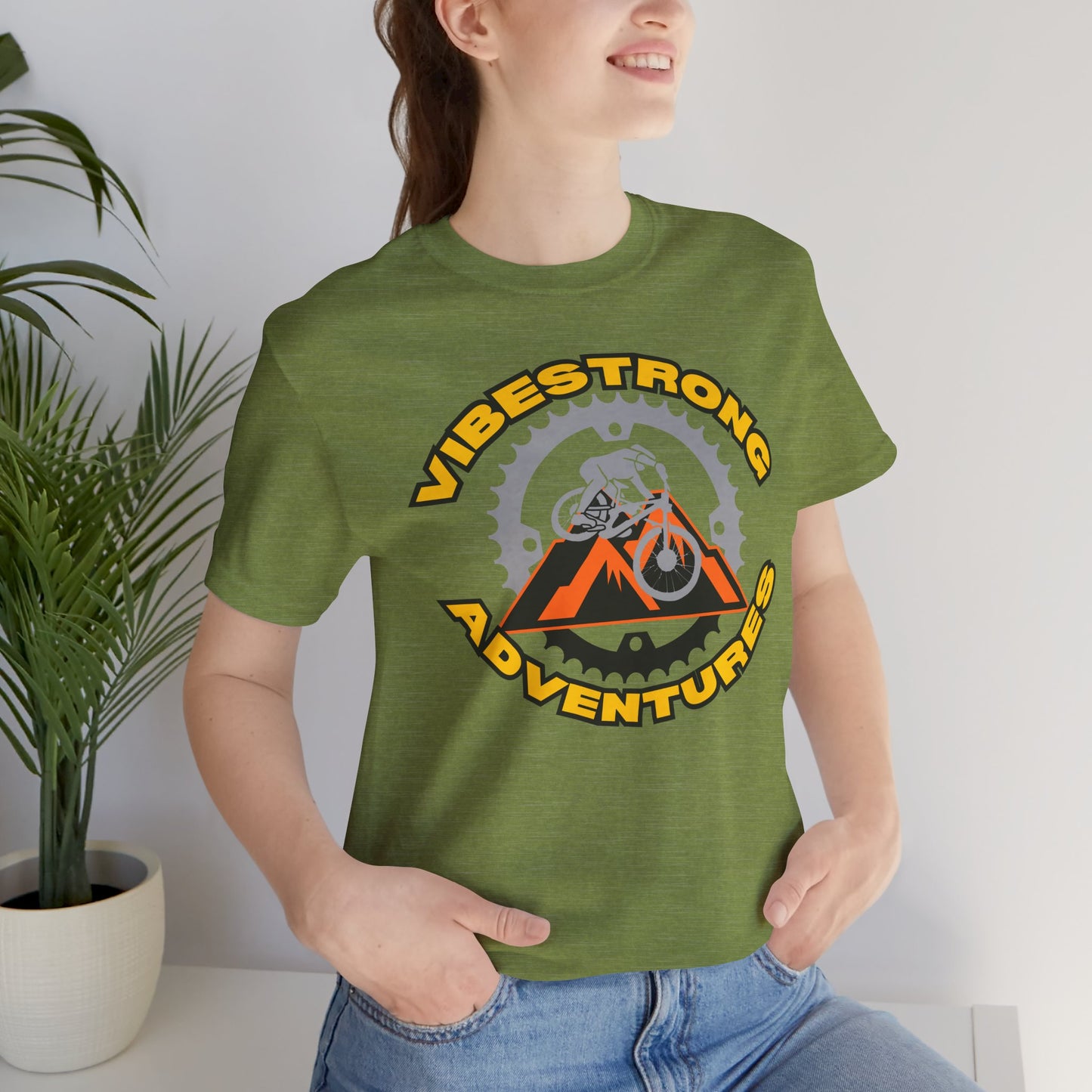 Vibestrong Adventures Tee - Unisex Jersey Short Sleeve T-Shirt, Perfect for Outdoor Enthusiasts, Adventure Lovers, Gifts for Him/Her, [...]