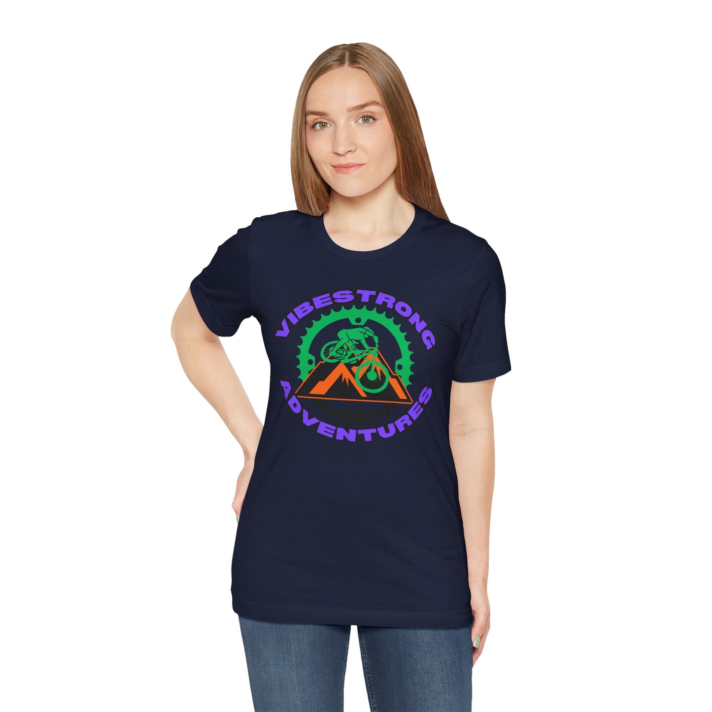 Vibestrong Adventure Tee | Unisex Short Sleeve T-Shirt for Outdoor Lovers, Travel, Nature Enthusiasts, Casual Wear, Gift idea