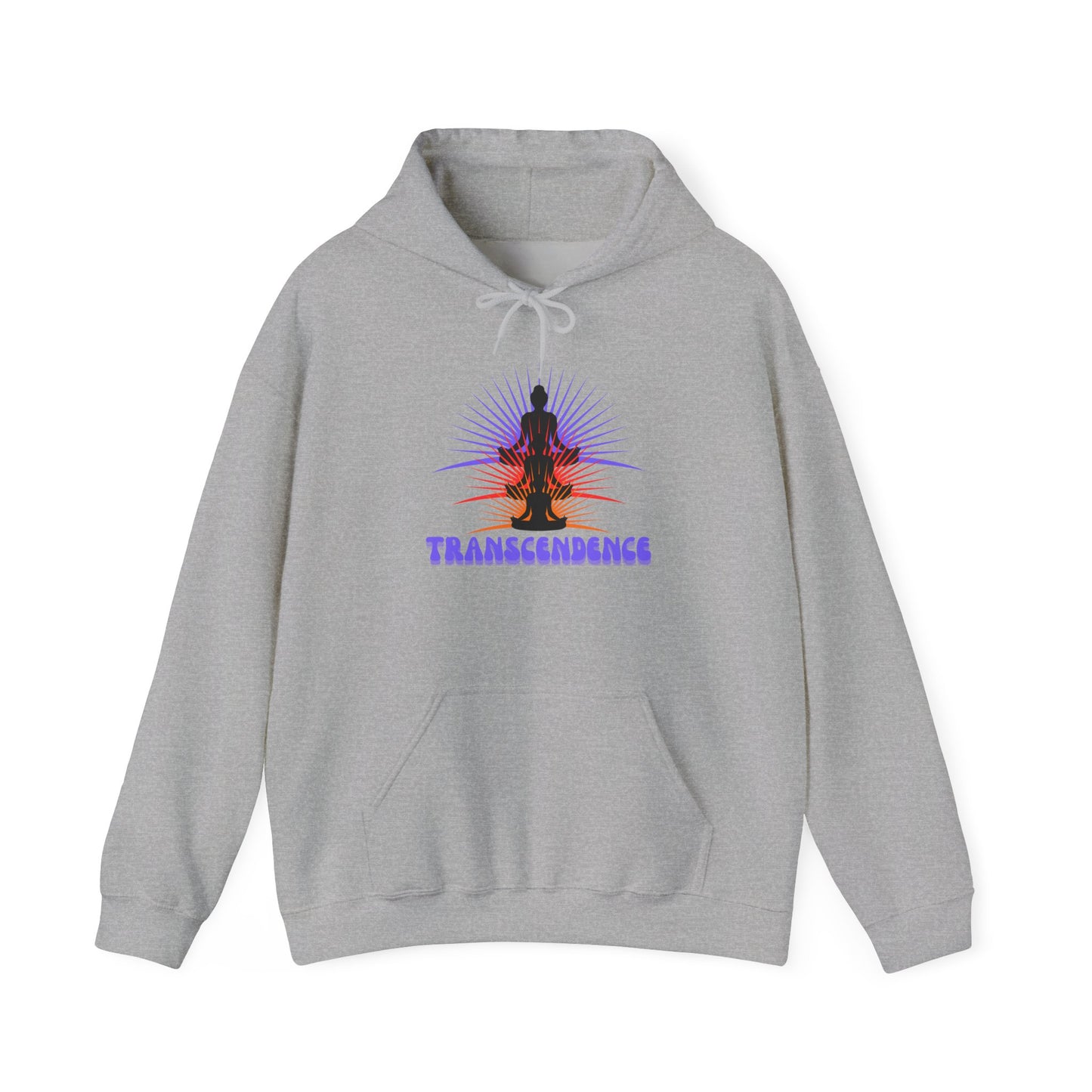 Transcendence Unisex Hooded Sweatshirt, Meditative Apparel, Spiritual Gift, Yoga Outfit, Cozy Layer, Mindfulness Clothing