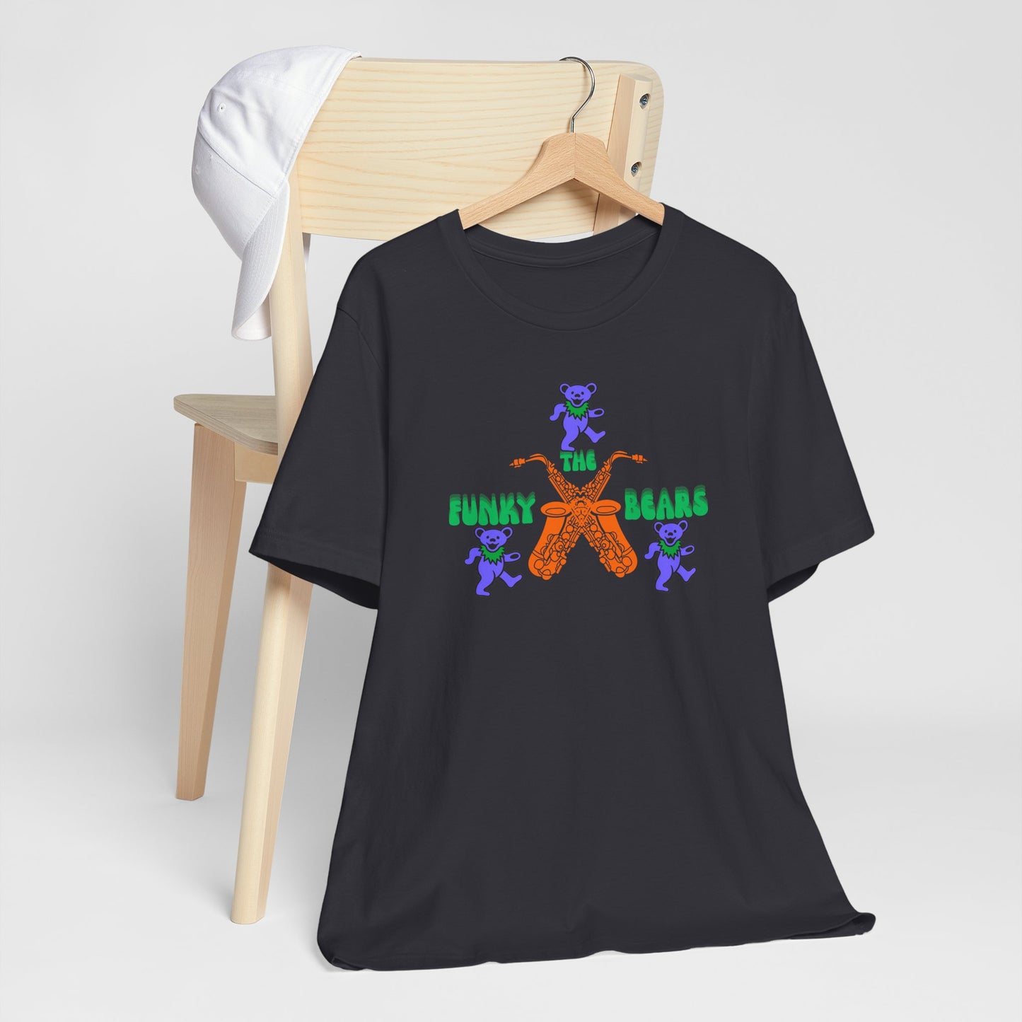 Colorful Funky Bears Unisex Jersey Tee - Cute Graphic Shirt, Casual Wear, Gift for Kids, Summer Fun, Festival Fashion