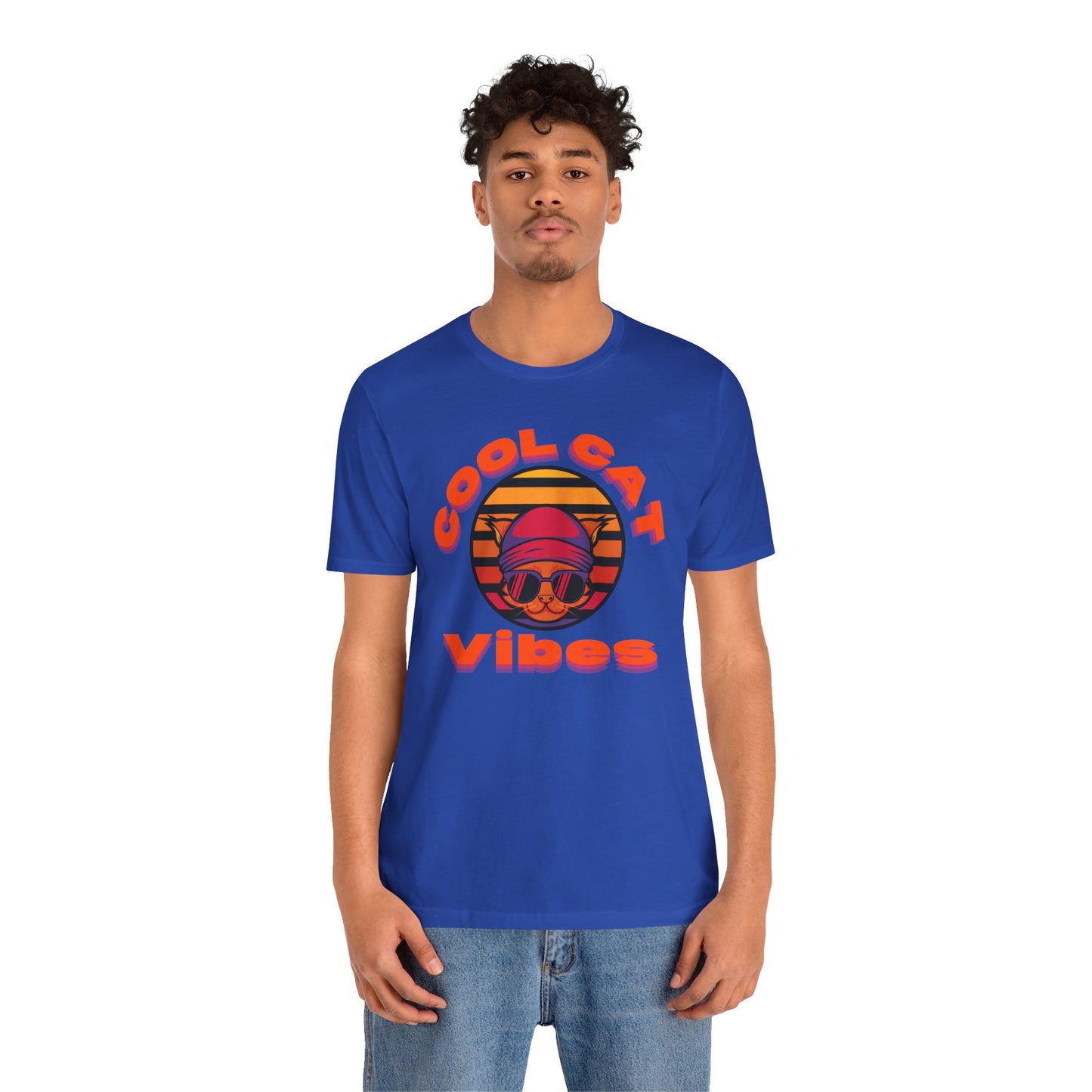 Cool Cat Vibes Unisex Tee - Retro Graphic Shirt for Chill Days