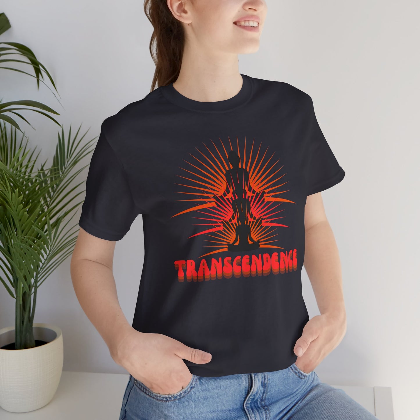 Transcendence Unisex Tee, Spiritual Shirt, Yoga Gift, Mindfulness Apparel, Meditation T-Shirt, Conscious Living Clothing
