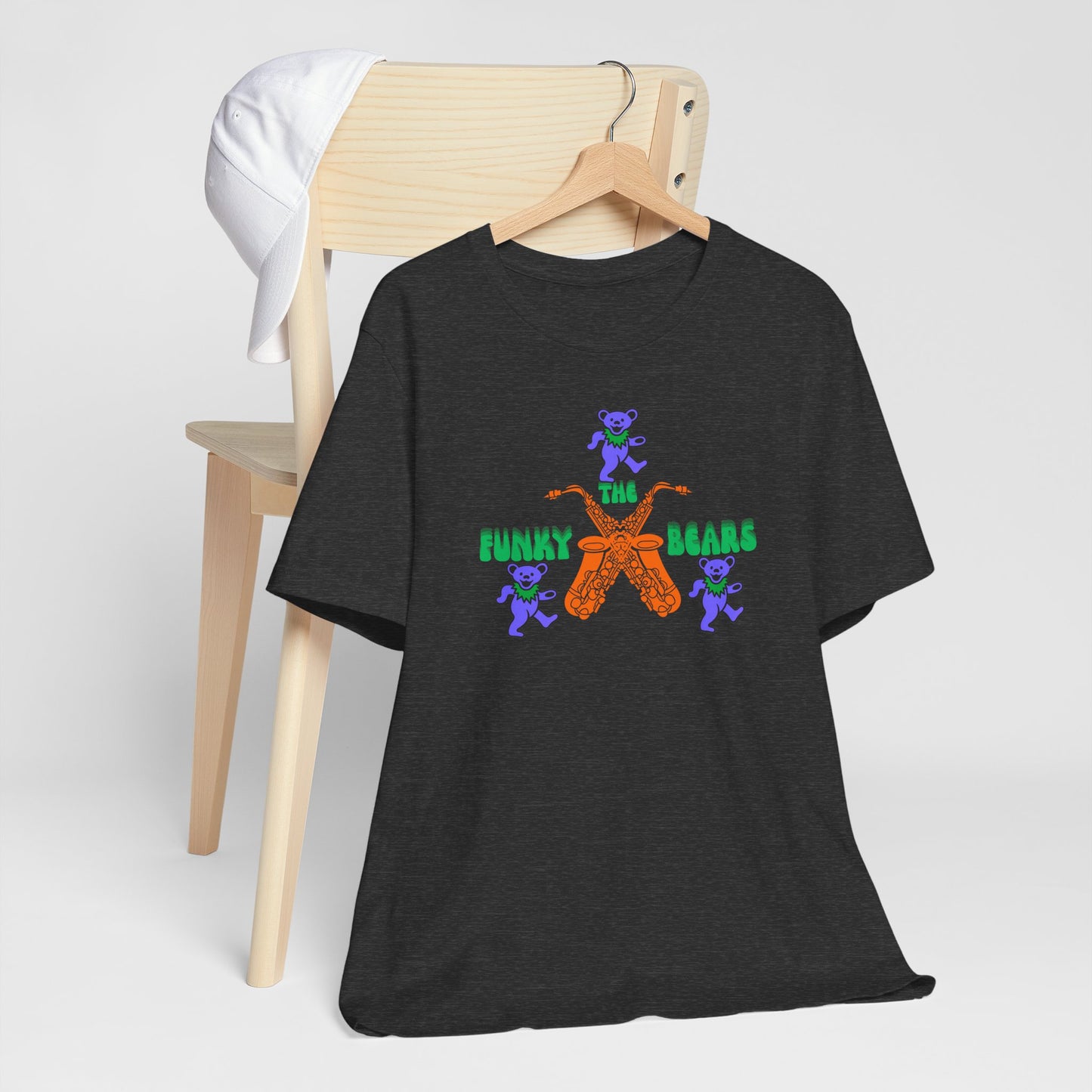 Colorful Funky Bears Unisex Jersey Tee - Cute Graphic Shirt, Casual Wear, Gift for Kids, Summer Fun, Festival Fashion