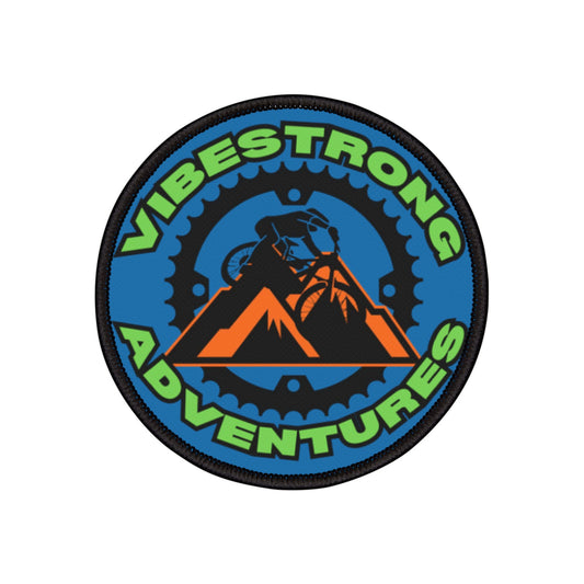 Vibesstrong Adventure Iron-On Patches for Jackets, Bags, Personalize Your Style, Outdoor Enthusiasts, DIY Fashion, Camp Gear