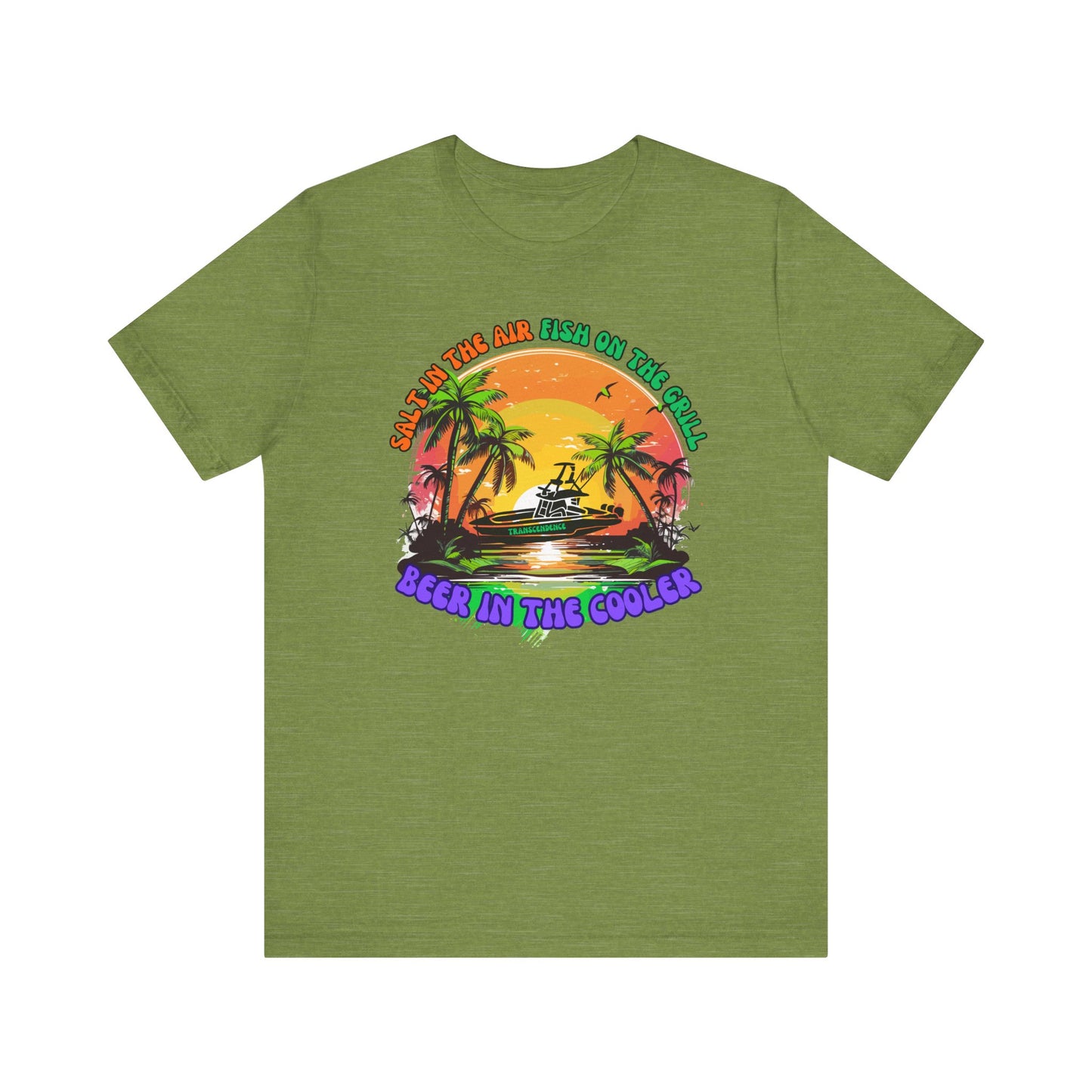 T-Shirt - Chill Vibes Retro Unisex Tee, Perfect for Beach Lovers, Great for Vacation, Summer Parties, Barbecues, Casual Wear
