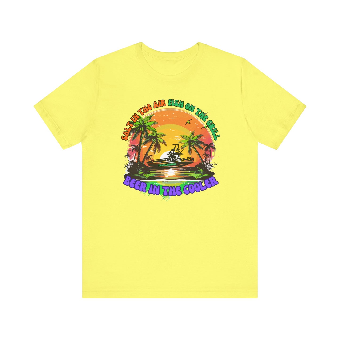 T-Shirt - Chill Vibes Retro Unisex Tee, Perfect for Beach Lovers, Great for Vacation, Summer Parties, Barbecues, Casual Wear