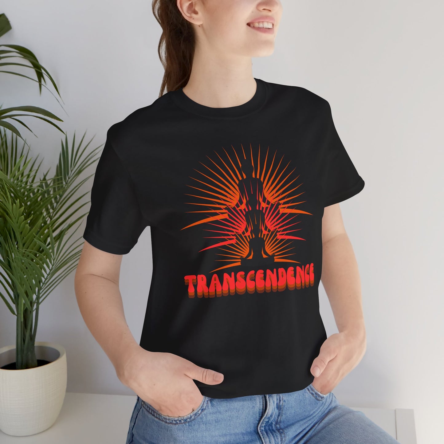 Transcendence Unisex Tee, Spiritual Shirt, Yoga Gift, Mindfulness Apparel, Meditation T-Shirt, Conscious Living Clothing