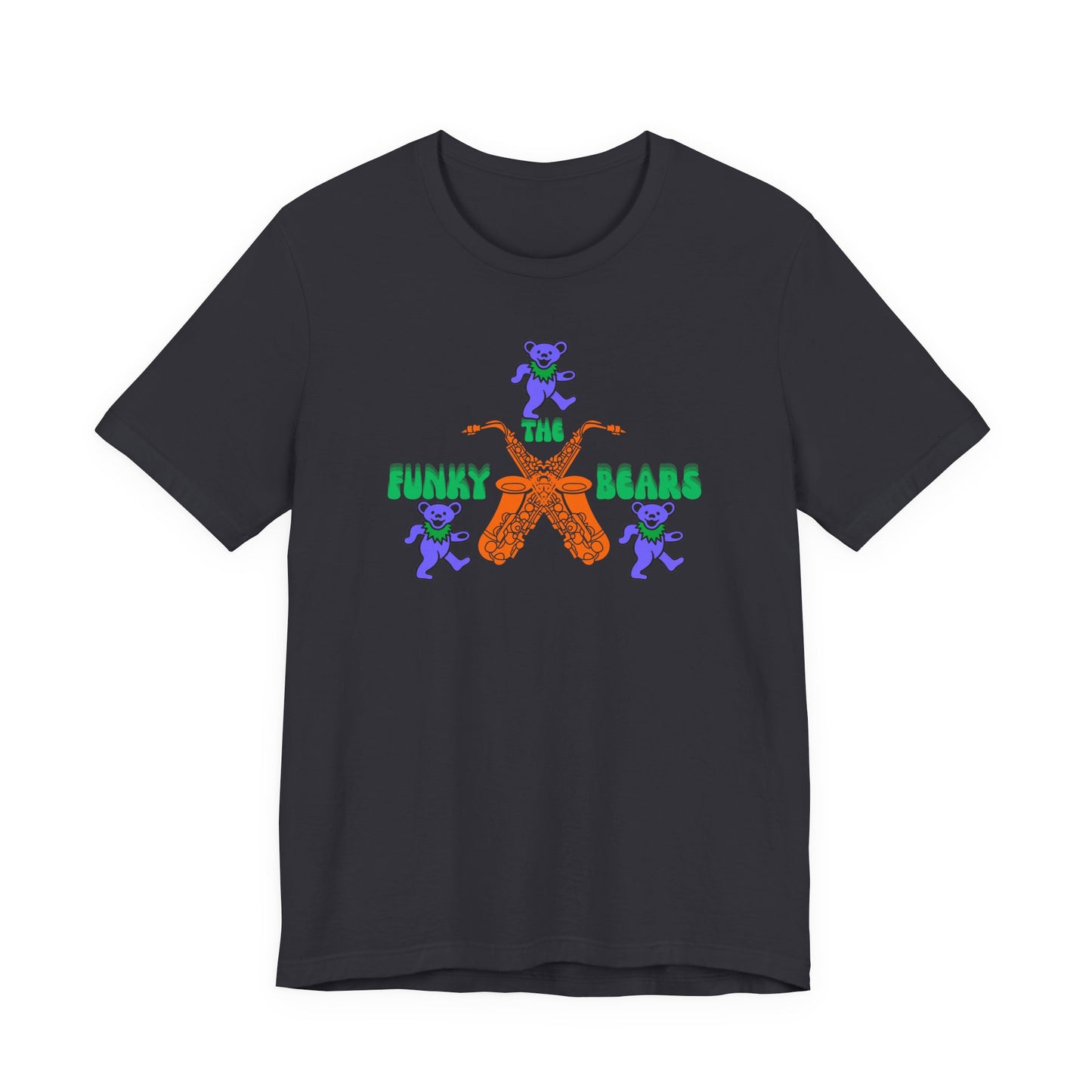 Colorful Funky Bears Unisex Jersey Tee - Cute Graphic Shirt, Casual Wear, Gift for Kids, Summer Fun, Festival Fashion