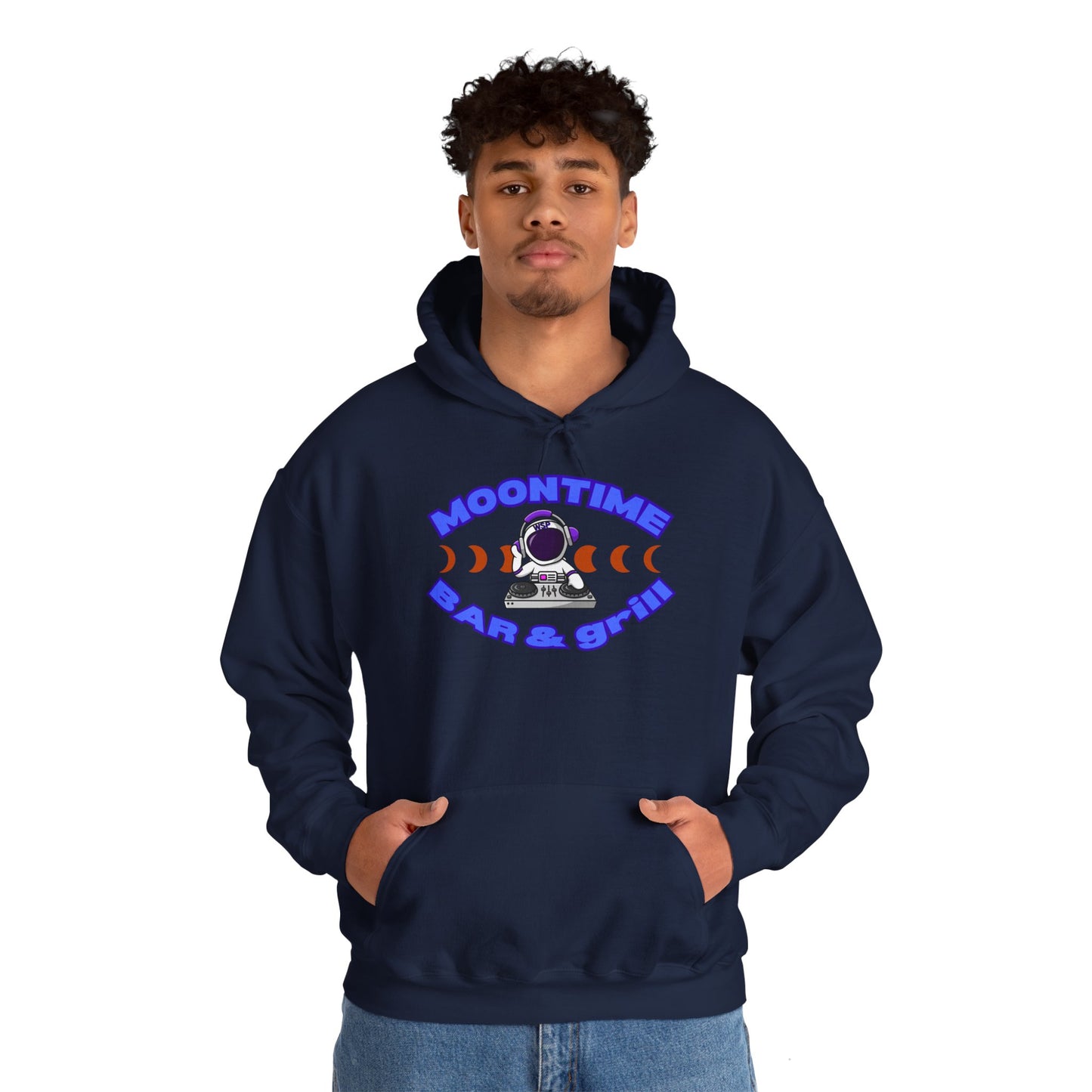 Astronaut Themed Unisex Hoodie - Moontime Bar & Grill