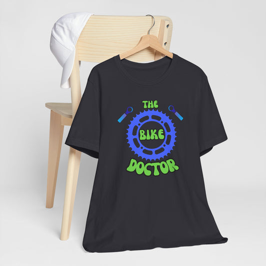 Bike Doctor T‑Shirt — Bicycle Mechanic Repair Crew Tee