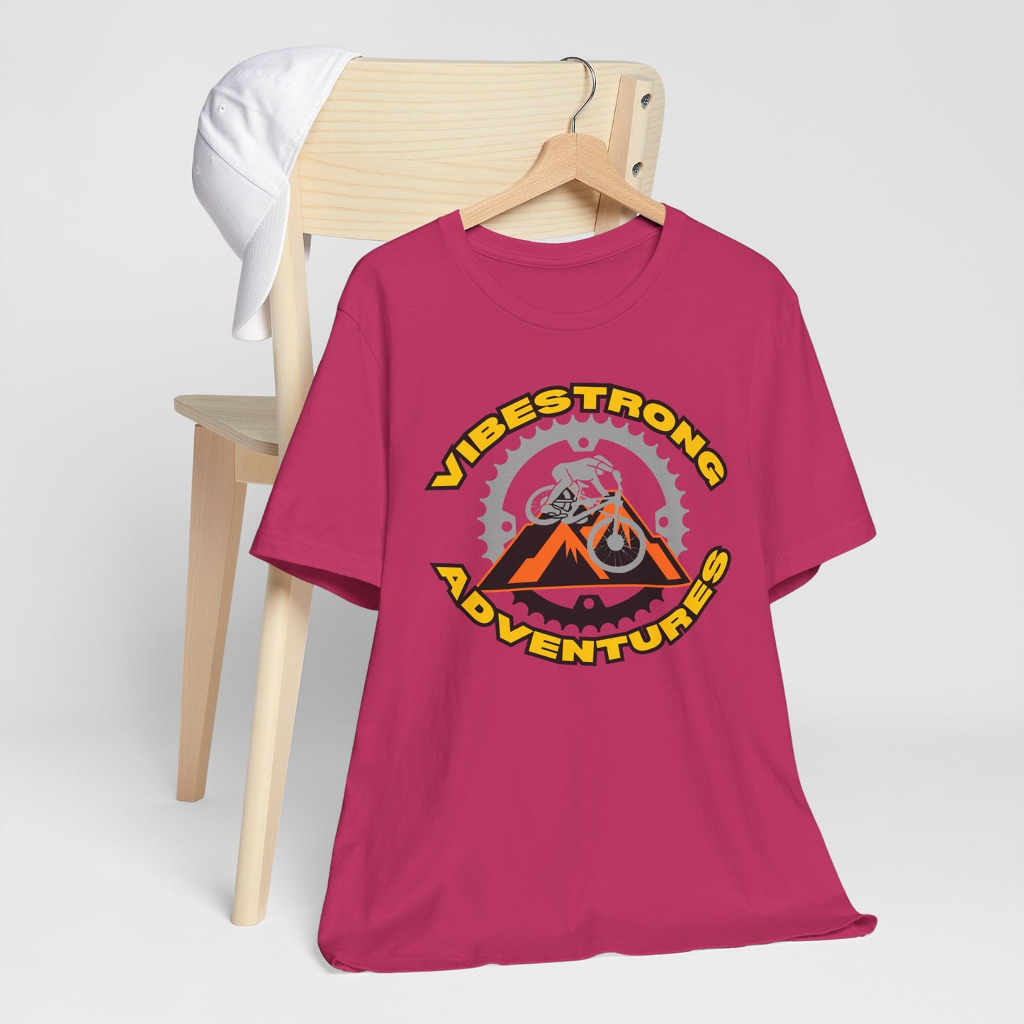 Vibestrong Adventures Tee - Unisex Jersey Short Sleeve T-Shirt, Perfect for Outdoor Enthusiasts, Adventure Lovers, Gifts for Him/Her, [...]