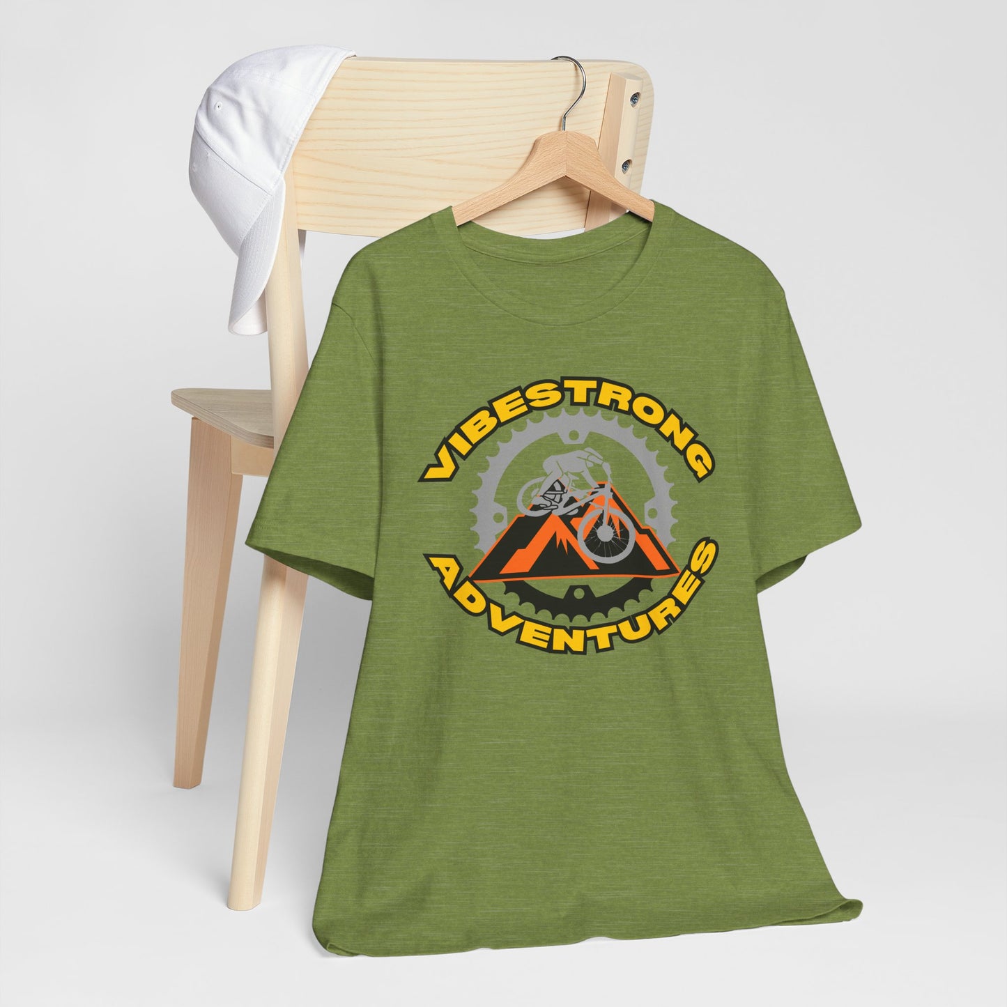 Vibestrong Adventures Tee - Unisex Jersey Short Sleeve T-Shirt, Perfect for Outdoor Enthusiasts, Adventure Lovers, Gifts for Him/Her, [...]