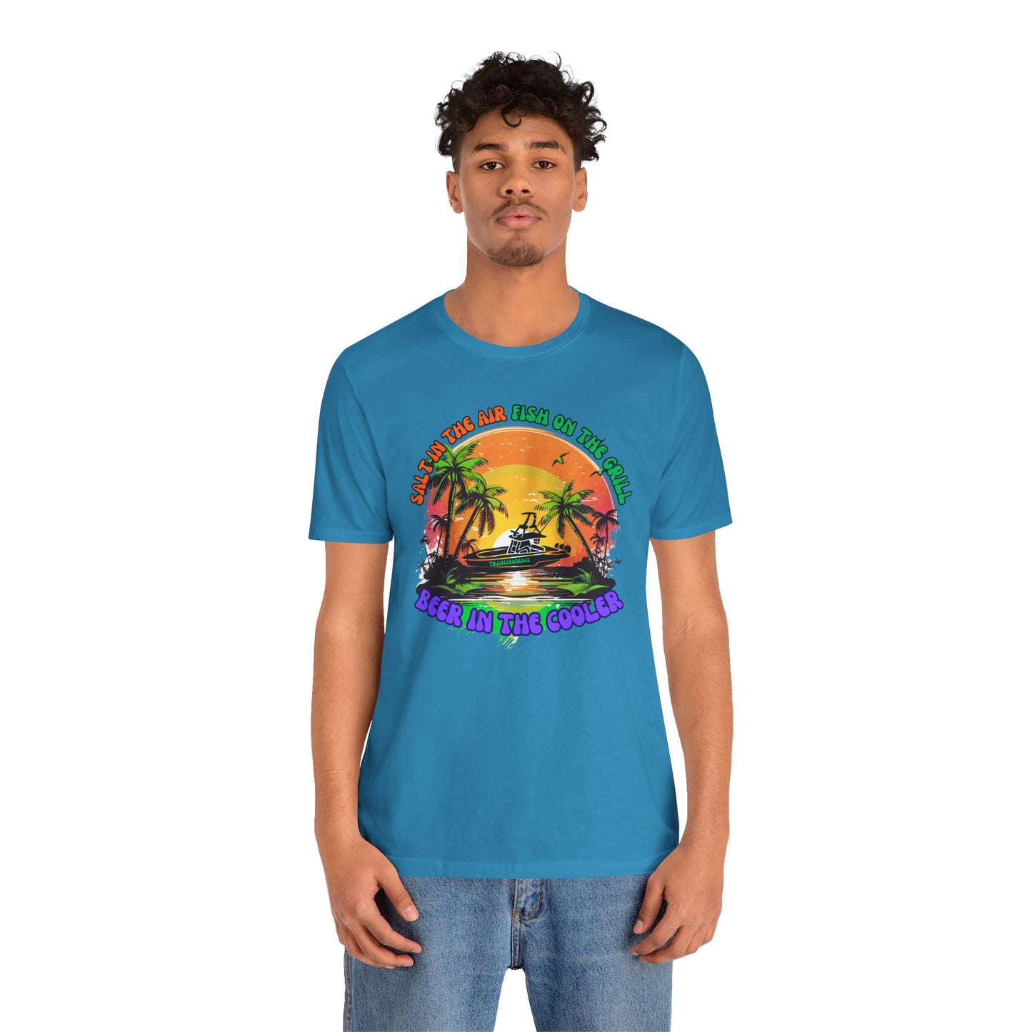 T-Shirt - Chill Vibes Retro Unisex Tee, Perfect for Beach Lovers, Great for Vacation, Summer Parties, Barbecues, Casual Wear
