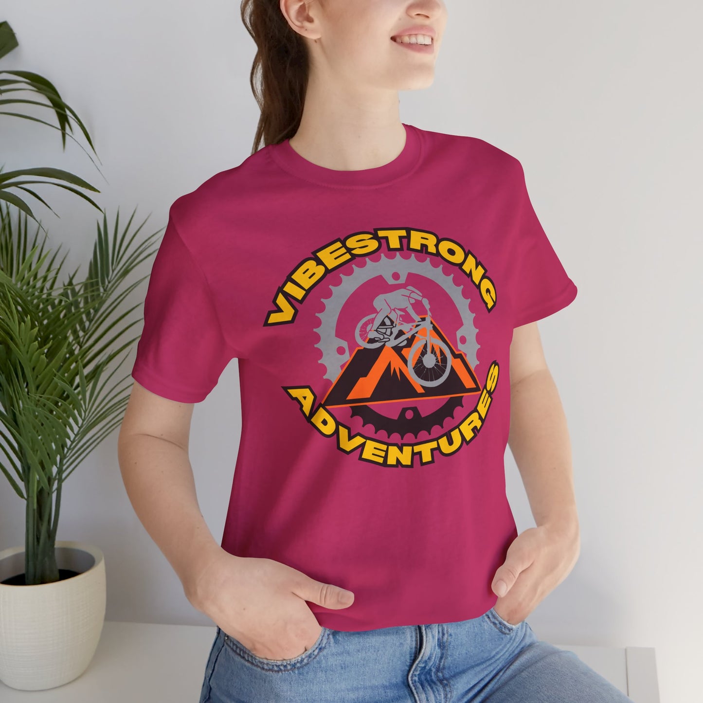 Vibestrong Adventures Tee - Unisex Jersey Short Sleeve T-Shirt, Perfect for Outdoor Enthusiasts, Adventure Lovers, Gifts for Him/Her, [...]