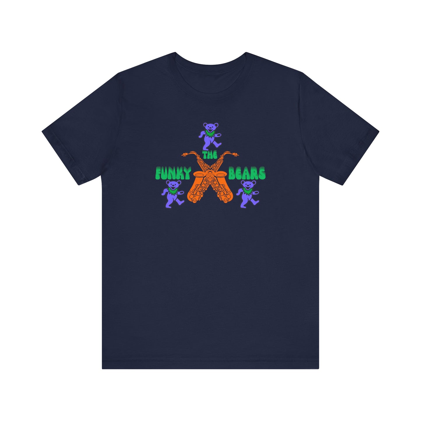 Colorful Funky Bears Unisex Jersey Tee - Cute Graphic Shirt, Casual Wear, Gift for Kids, Summer Fun, Festival Fashion