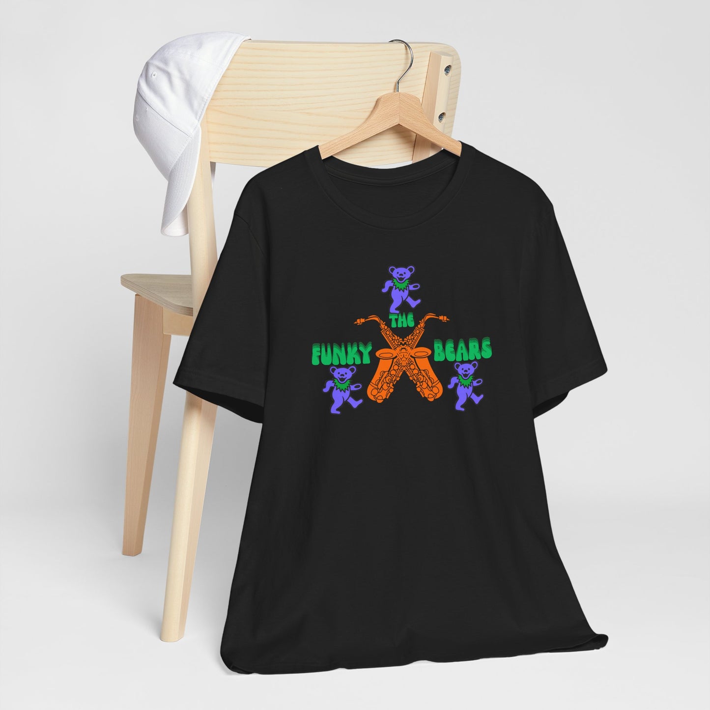 Colorful Funky Bears Unisex Jersey Tee - Cute Graphic Shirt, Casual Wear, Gift for Kids, Summer Fun, Festival Fashion