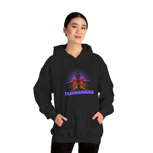 Transcendence Unisex Hooded Sweatshirt, Meditative Apparel, Spiritual Gift, Yoga Outfit, Cozy Layer, Mindfulness Clothing