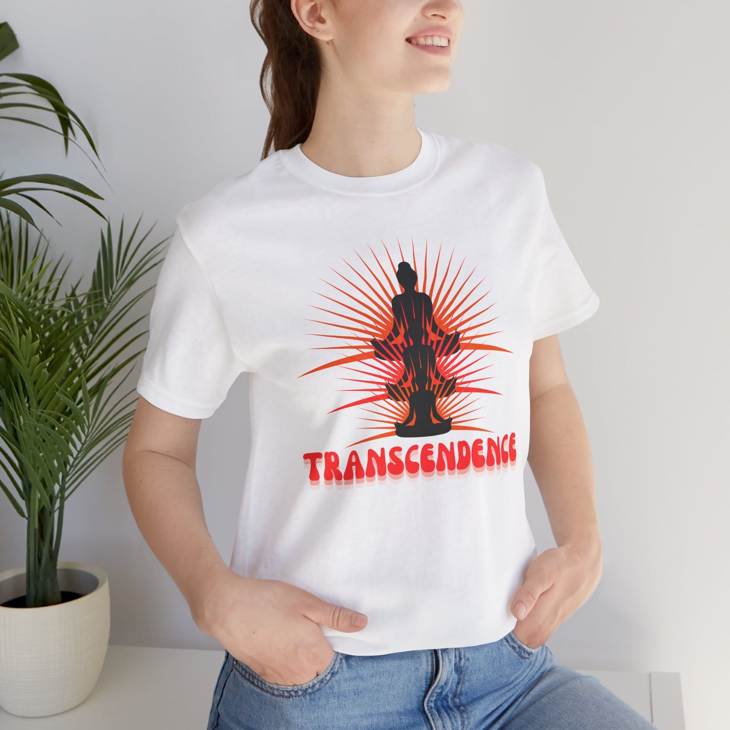 Transcendence Unisex Tee, Spiritual Shirt, Yoga Gift, Mindfulness Apparel, Meditation T-Shirt, Conscious Living Clothing