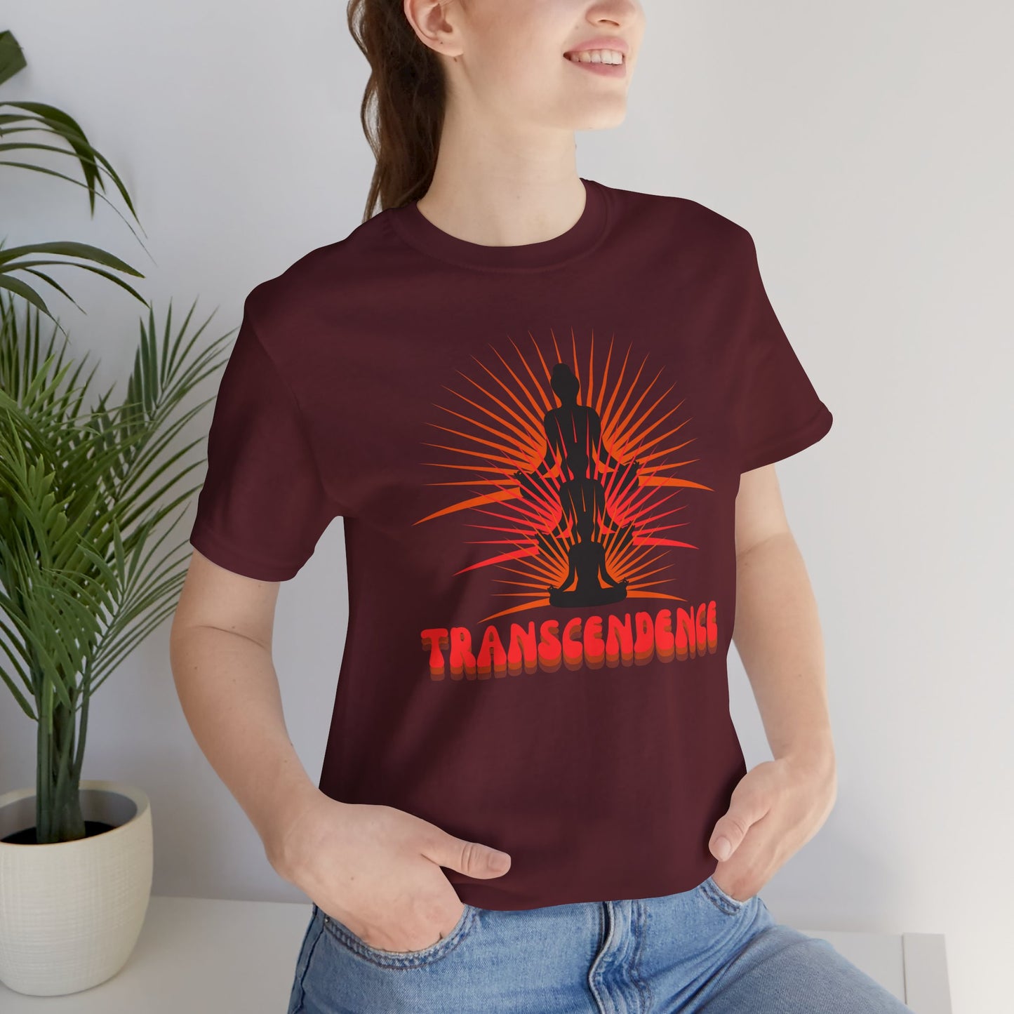 Transcendence Unisex Tee, Spiritual Shirt, Yoga Gift, Mindfulness Apparel, Meditation T-Shirt, Conscious Living Clothing