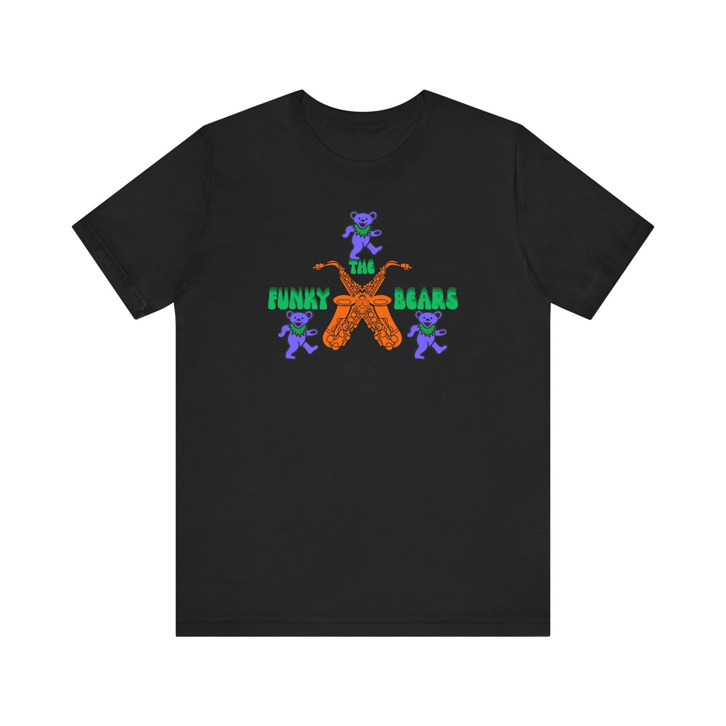Colorful Funky Bears Unisex Jersey Tee - Cute Graphic Shirt, Casual Wear, Gift for Kids, Summer Fun, Festival Fashion