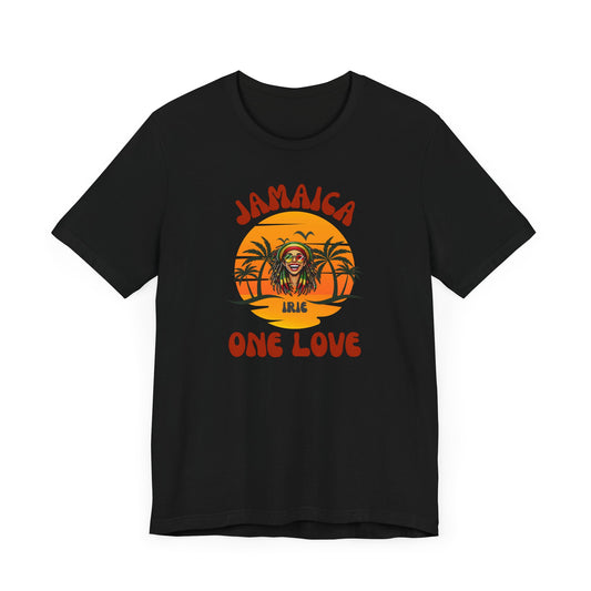 Jamaican Vibes Unisex Jersey Tee - One Love Message
