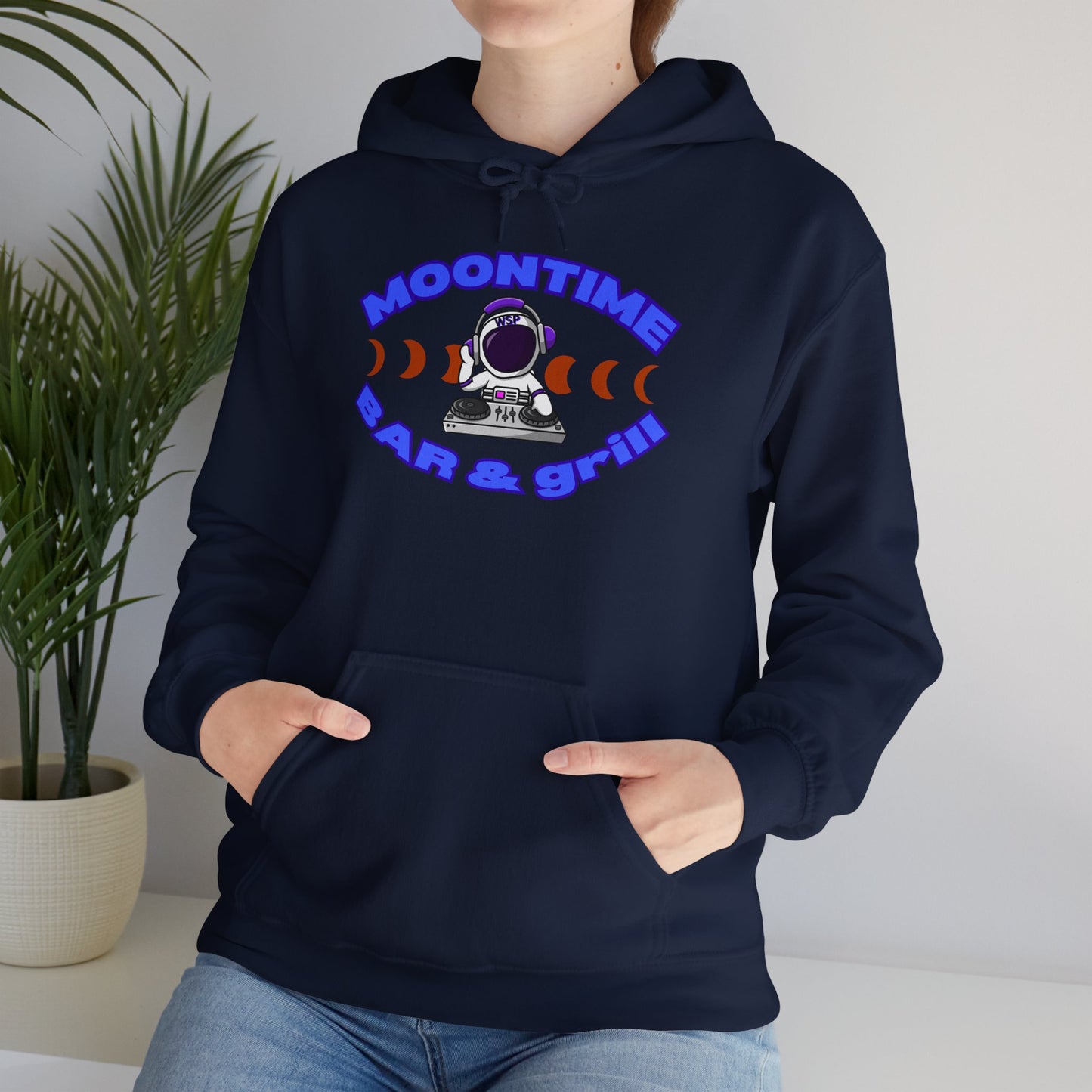 Astronaut Themed Unisex Hoodie - Moontime Bar & Grill