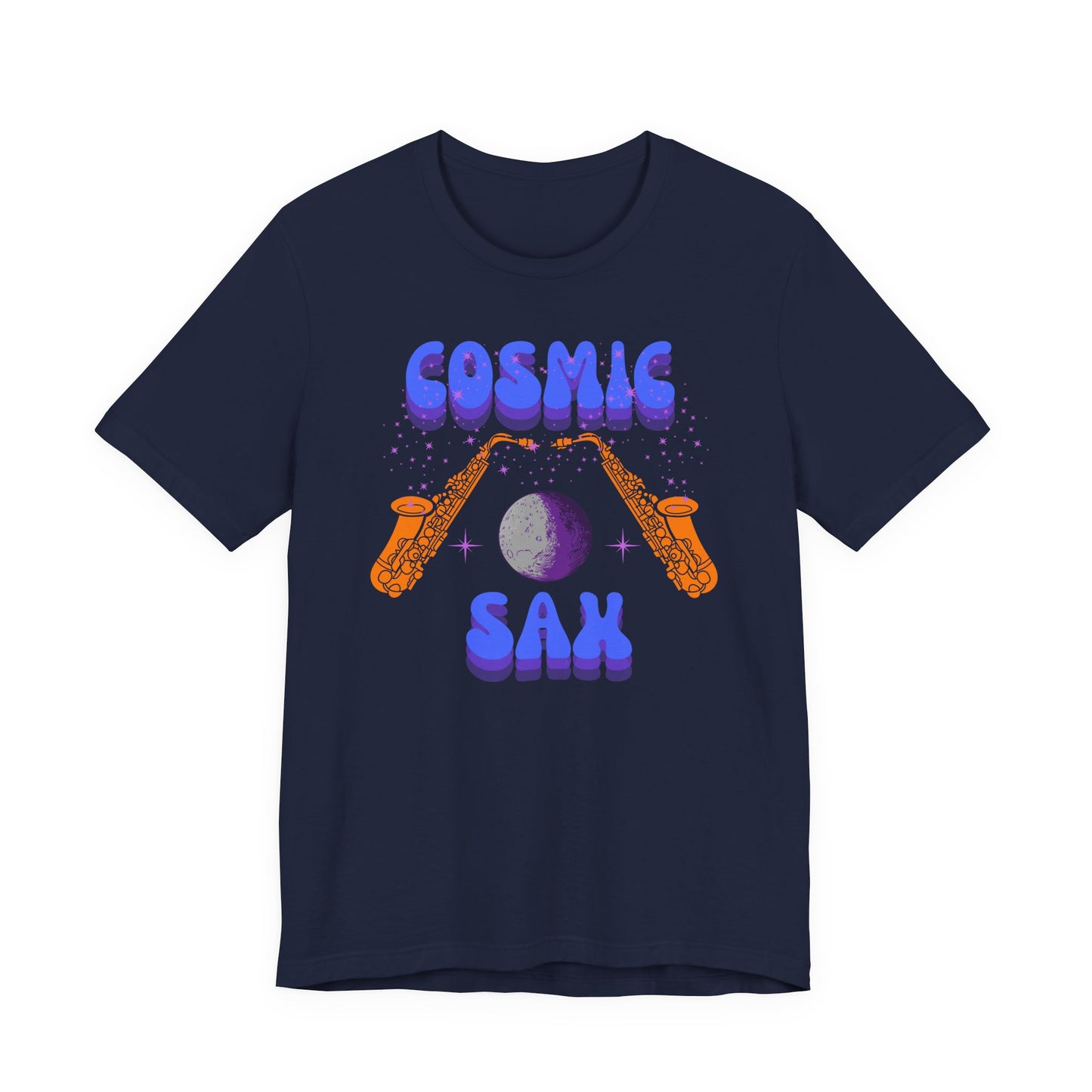 Cosmic Sax Graphic Tee for Music Lovers
