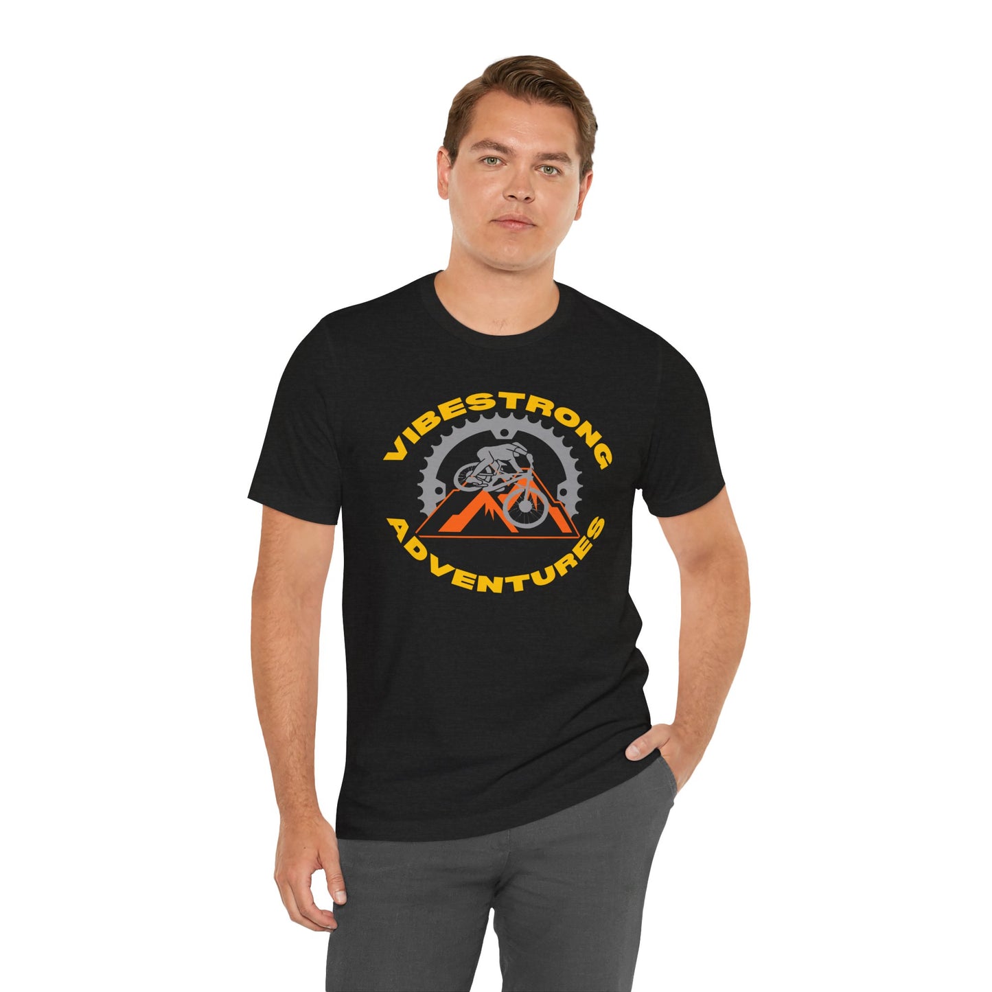 Vibestrong Adventures Tee - Unisex Jersey Short Sleeve T-Shirt, Perfect for Outdoor Enthusiasts, Adventure Lovers, Gifts for Him/Her, [...]
