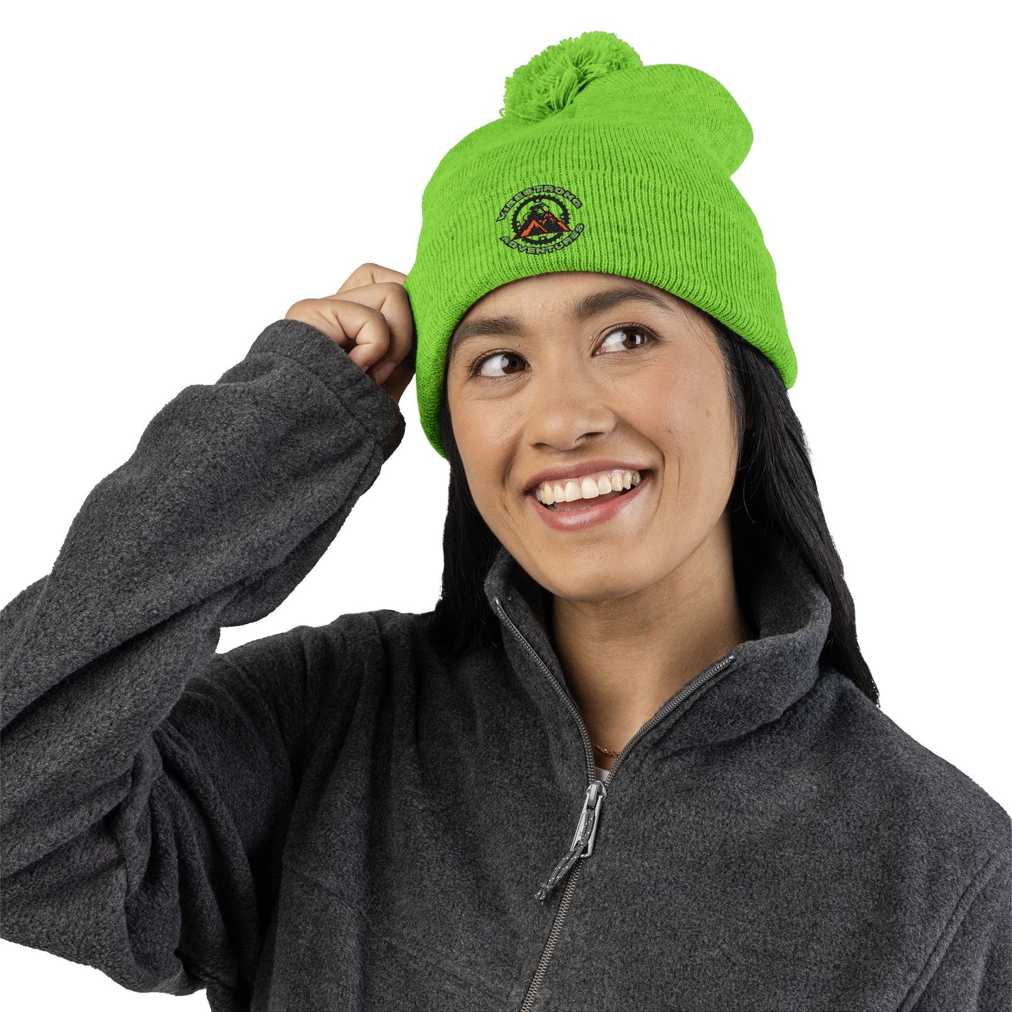 Cozy Pom-Pom Knit Cap for Outdoors, Trendy Beanie for Winter, Embroidered Cap for Camping, Stylish Gift for Him/Her, Knit Hat for Cold [...]